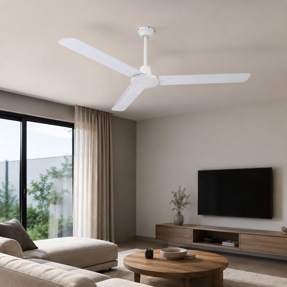 GLOBO LIGHTING Deckenventilator, Deckenventilator mit Wandschalter Ventilator Lüfter Windmaschine