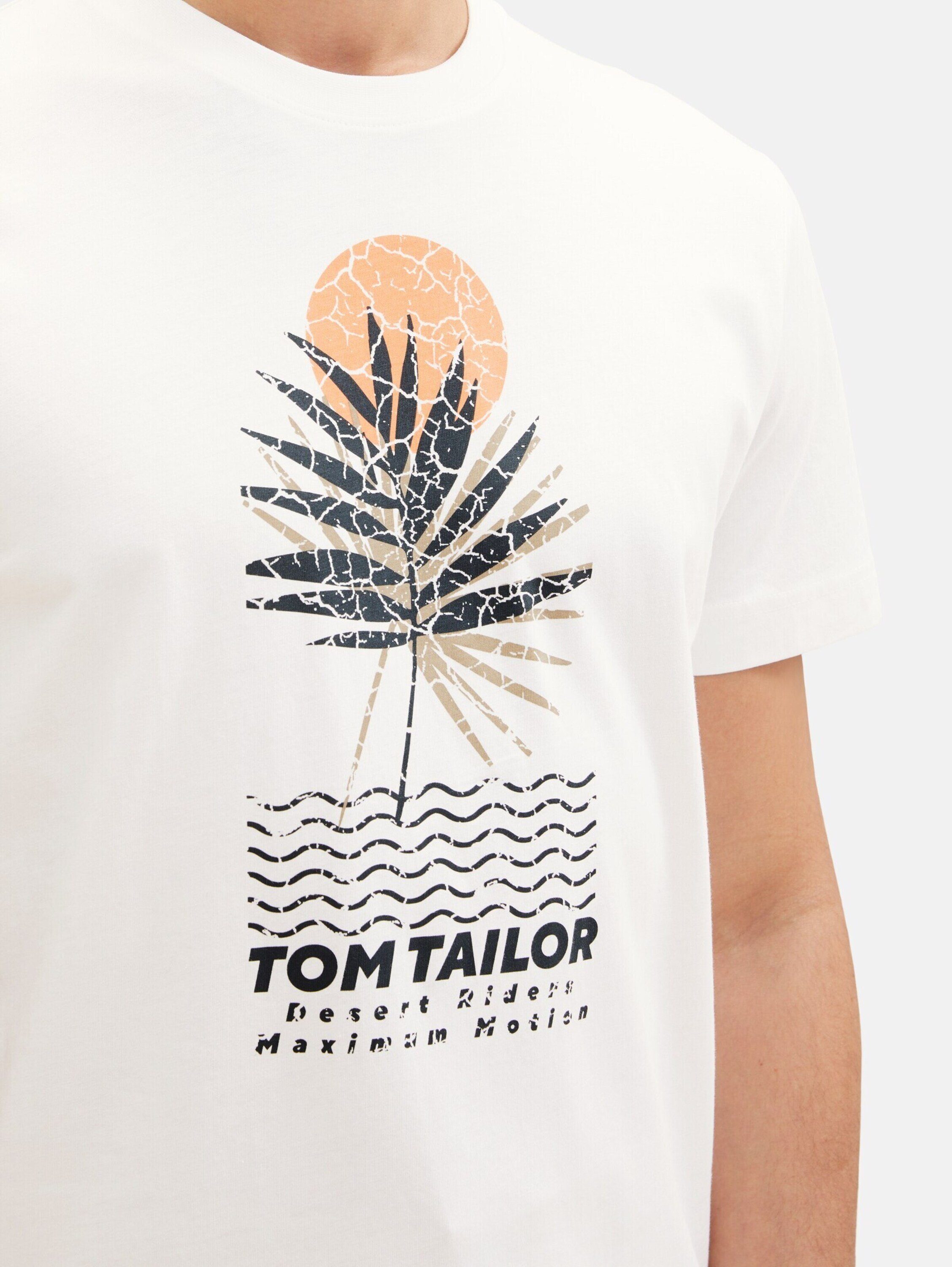 TOM TAILOR T-Shirt (1-tlg) Off 10332 White