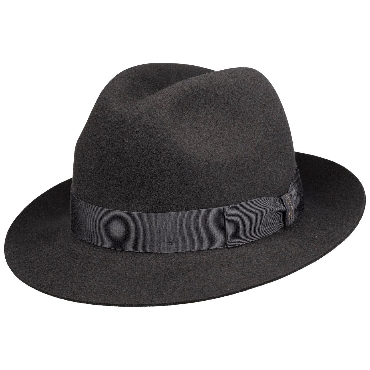 Borsalino Filzhut (1-St) Bogarthut mit Ripsband, Made in Italy