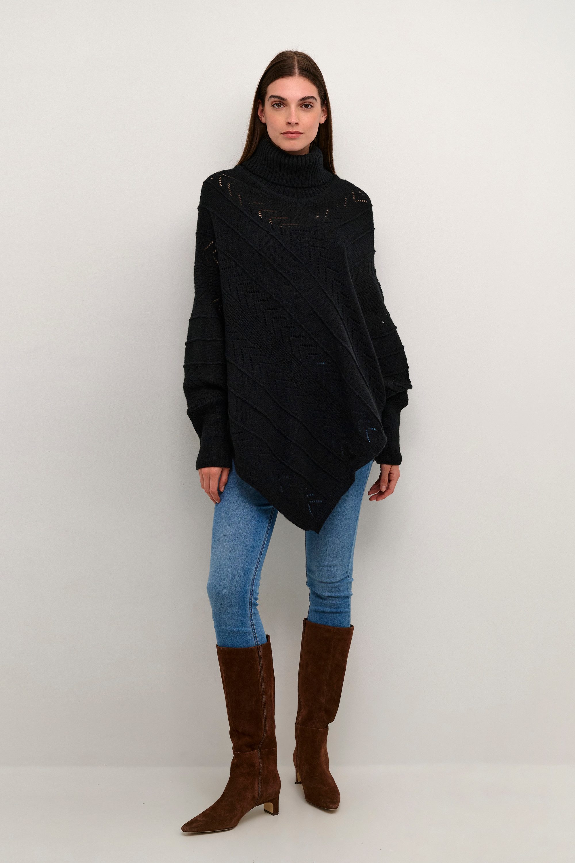 Cream Strickponcho Poncho CRHoliday