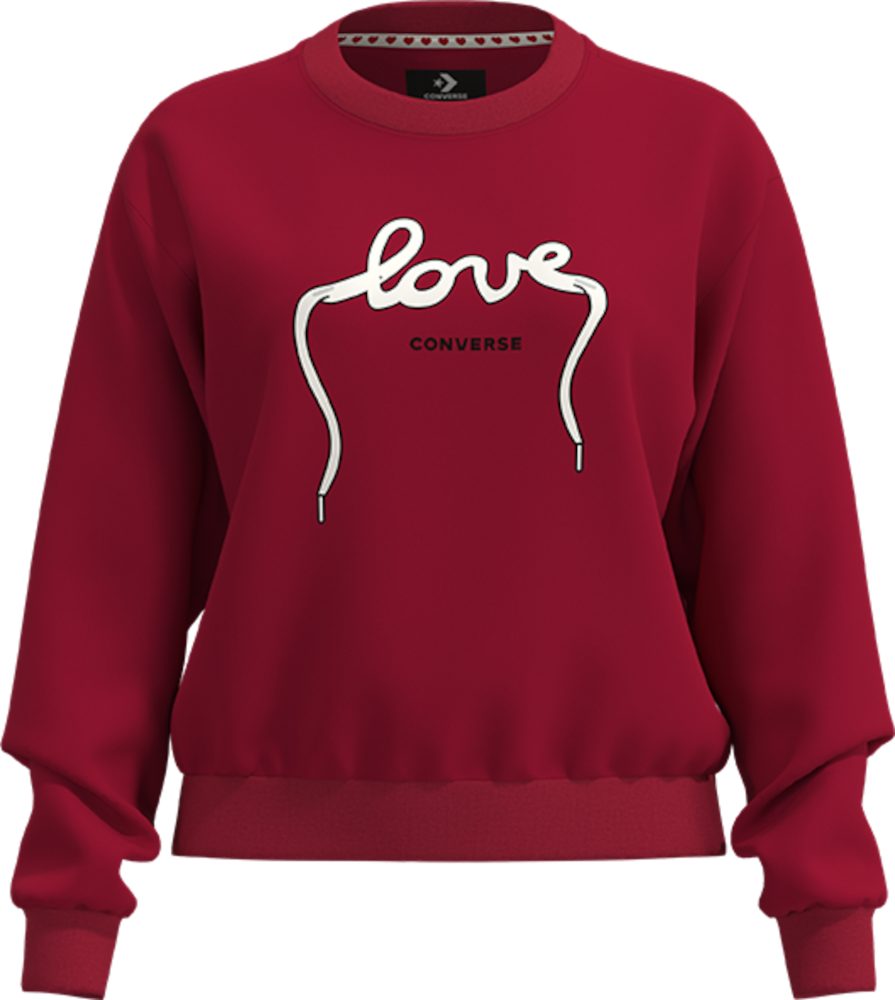 Converse Sweatshirt LOVE LACES CREW für Erwachsene, sportlicher Stil, für Sportmode und Streetwear