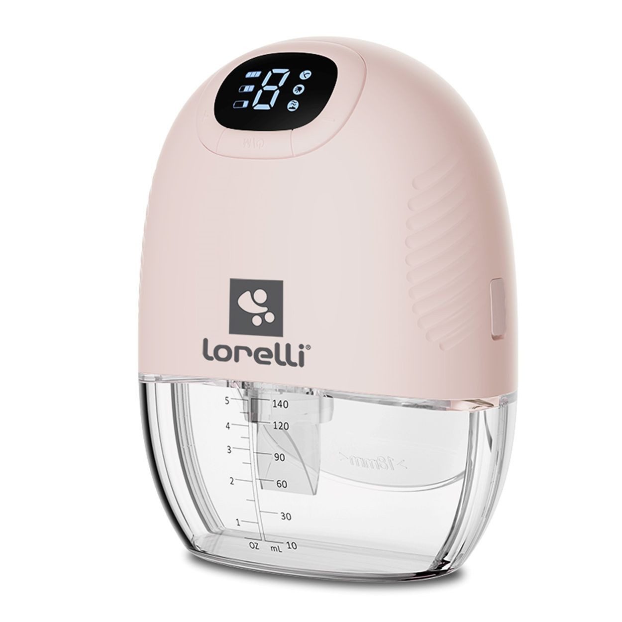 Lorelli Elektrische Milchpumpe Alice, elektrisch, 140ml, USB-Kabel, 9 Stufen, 3 Modi, LED-Anzeige, Silikon