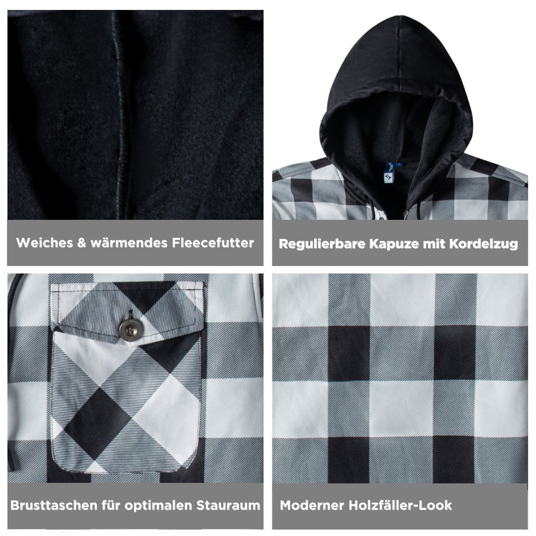 SCHEIBLER WORKWEAR Kapuzenfleecejacke Thermo Hoodiejacke Glenville