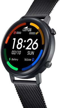 Lotus 50043/1 Smartwatch Set, 2-tlg., mit Wechselarmband aus schwarzem Silikon