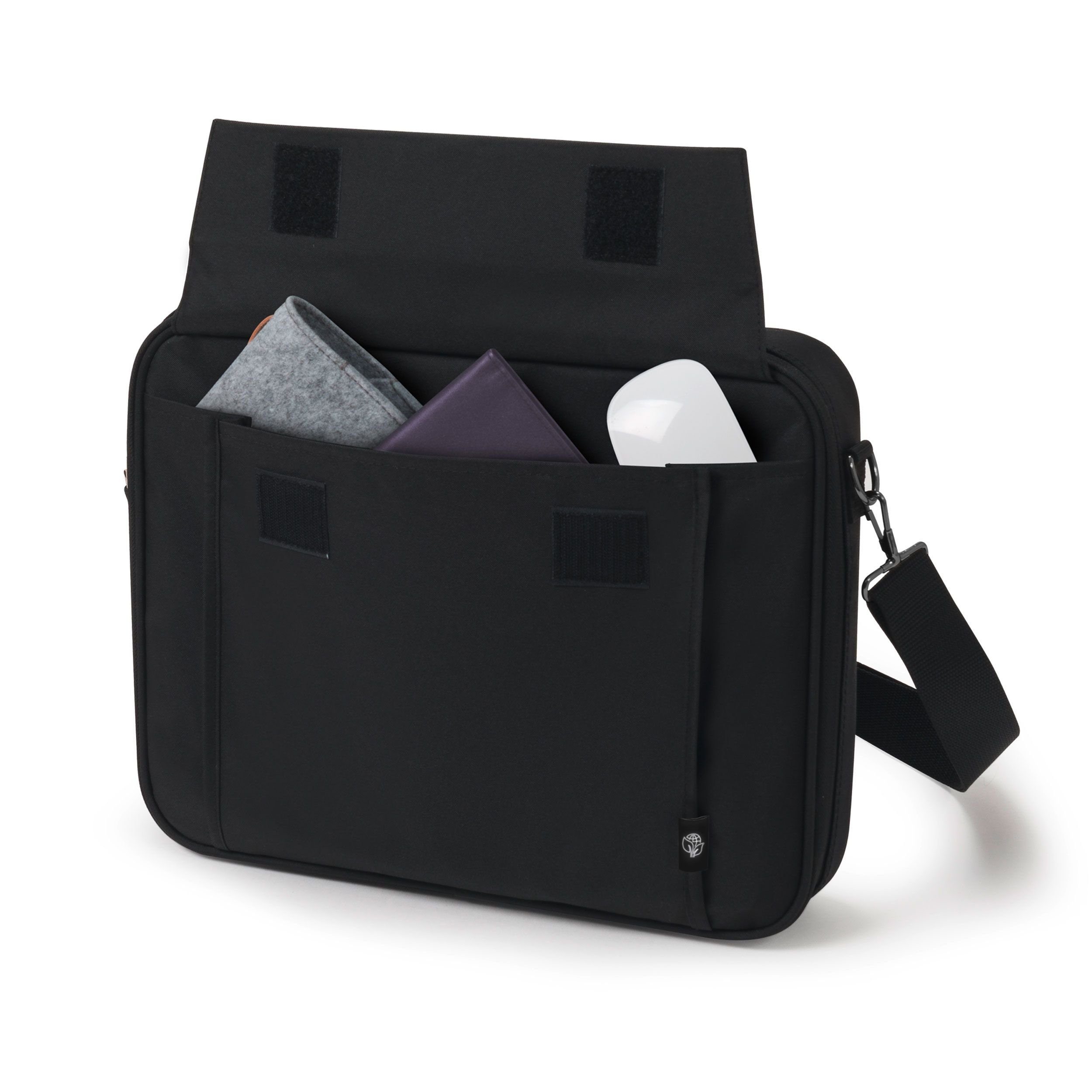 DICOTA Laptoptasche Eco Multi BASE, Gepolstertes Notebookfach -  Metalldrahtrahmen für zusätzlichen Schutz