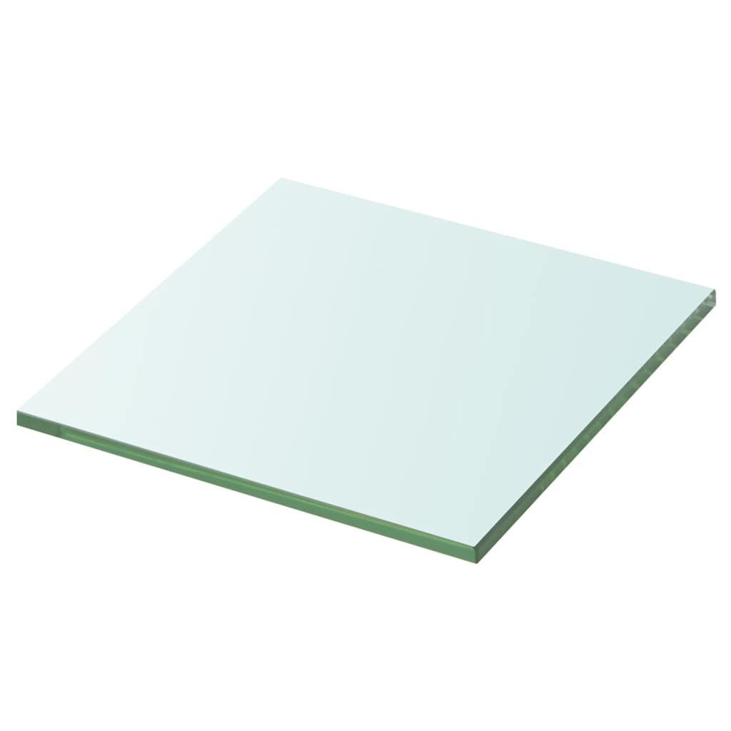vidaXL Regal Regalboden Glas Transparent 20x20 cm, 1-tlg., Glasboden für Glasregal Transparent 20x20cm Glasscheibe Glasplatte