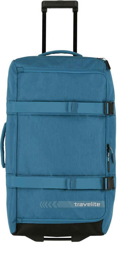 travelite Reisetasche Kick Off L, 68 cm, Duffle Bag Reisegepäck Sporttasche Reisebag mit Trolleyfunktion