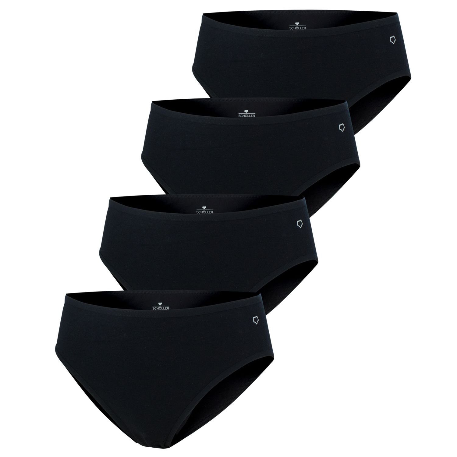Schöller Slip (4 St) Hüftslips mit elastischen Randabschlüssen, ohne  Innenetikett im 4er Pack online kaufen | OTTO