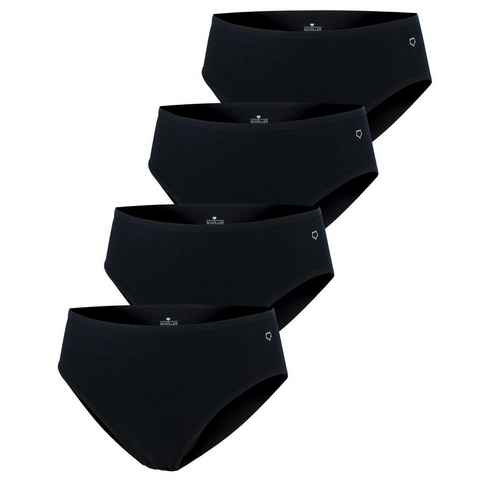 Schöller Slip (4-St) Hüftslips mit elastischen Randabschlüssen im 4er Pack
