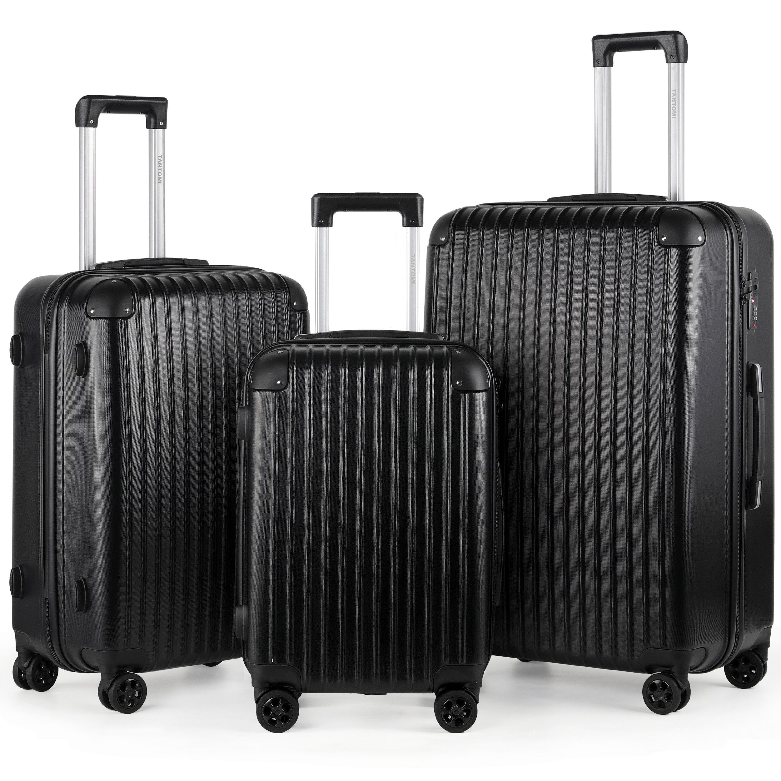 TAN.TOMI Kofferset 3-Tlg Handgepäck Kofferset Reisekoffer ABS Hartschale Tr günstig online kaufen