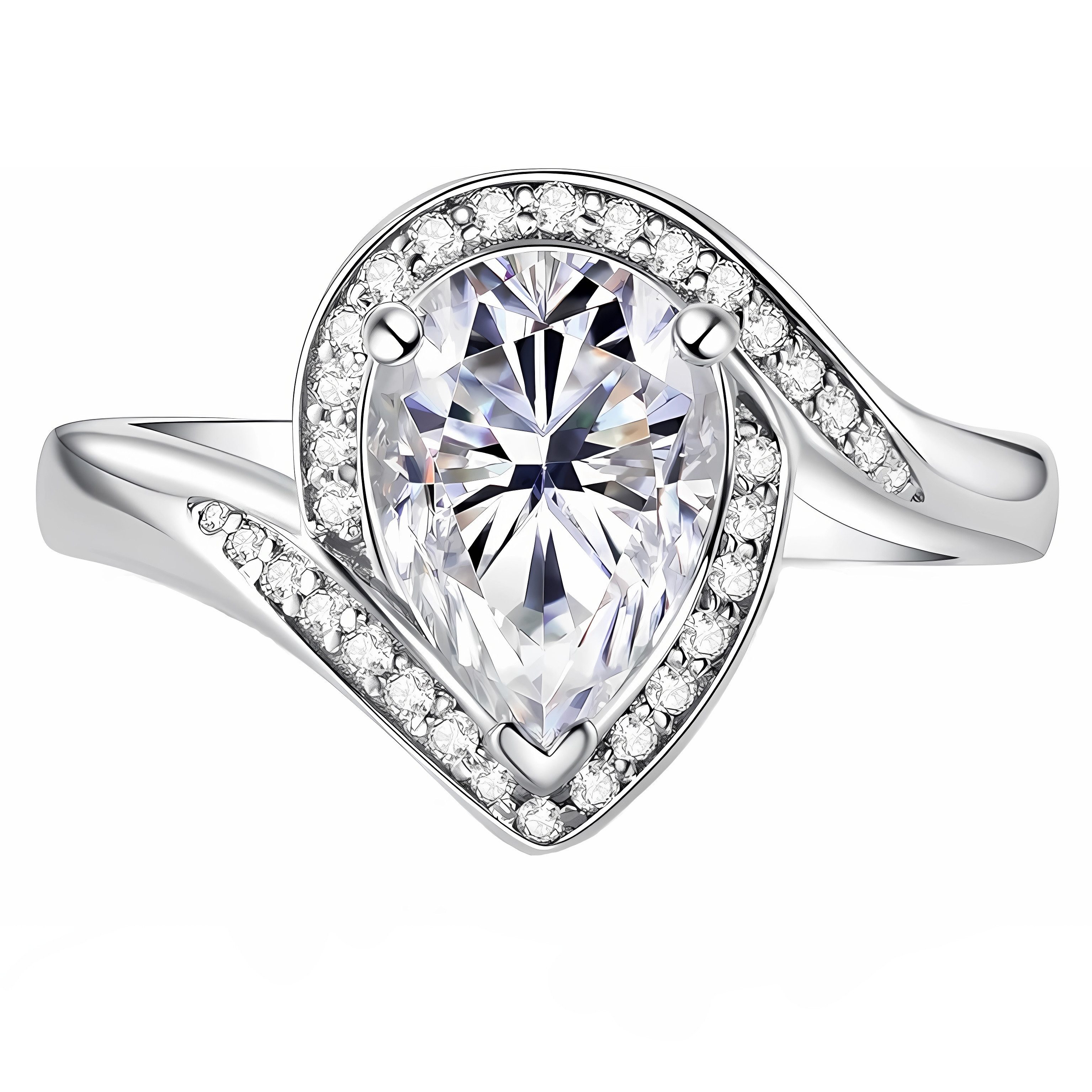 Jumpeak Diamantring Diamant Ring,Eheringe Gold 585,2.7 Karat,IGI,Eheringe,Engagement Ring, Geschenke zum Hochzeitstag Frau,Hediyelik Eşya Kadınlar Için,2EX VVS2