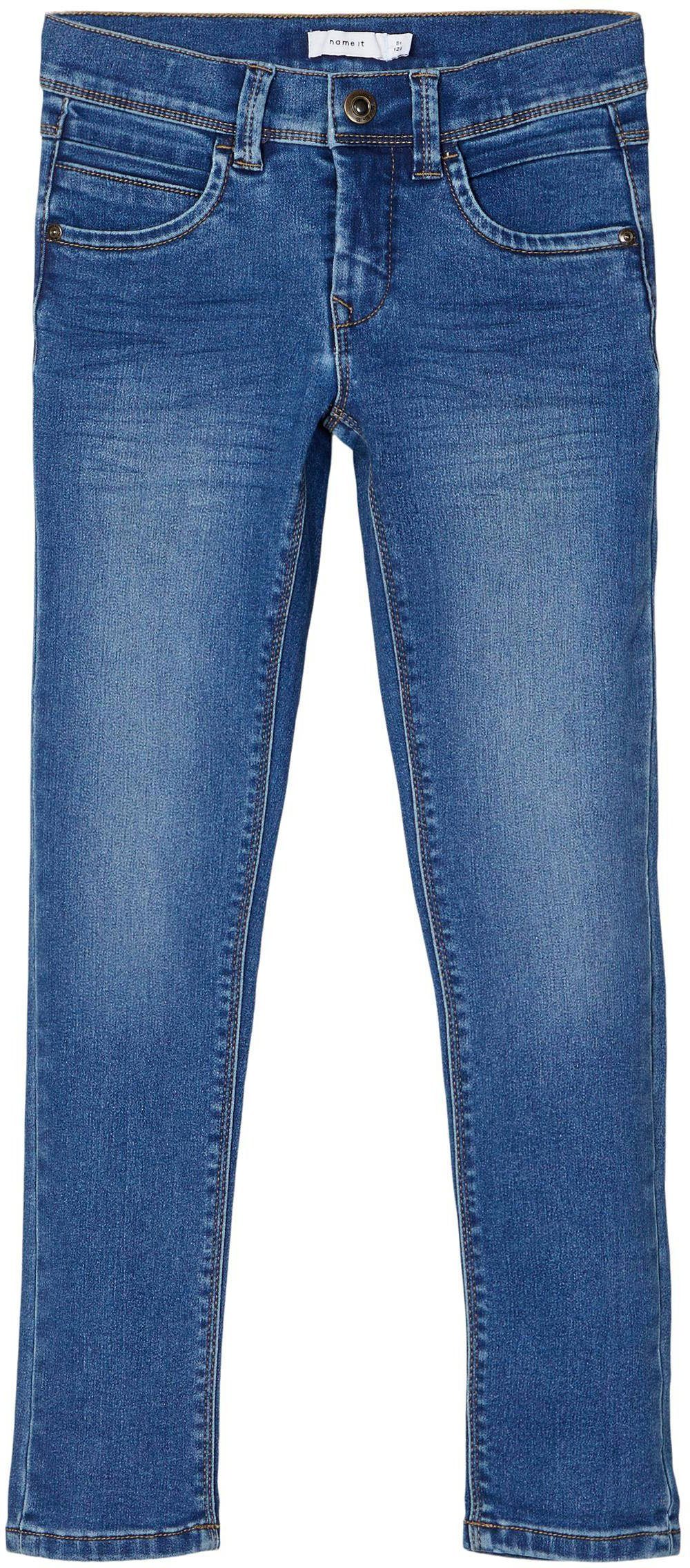 NKMSILAS It Name medium DNMTAX PANT Stretch-Jeans blue