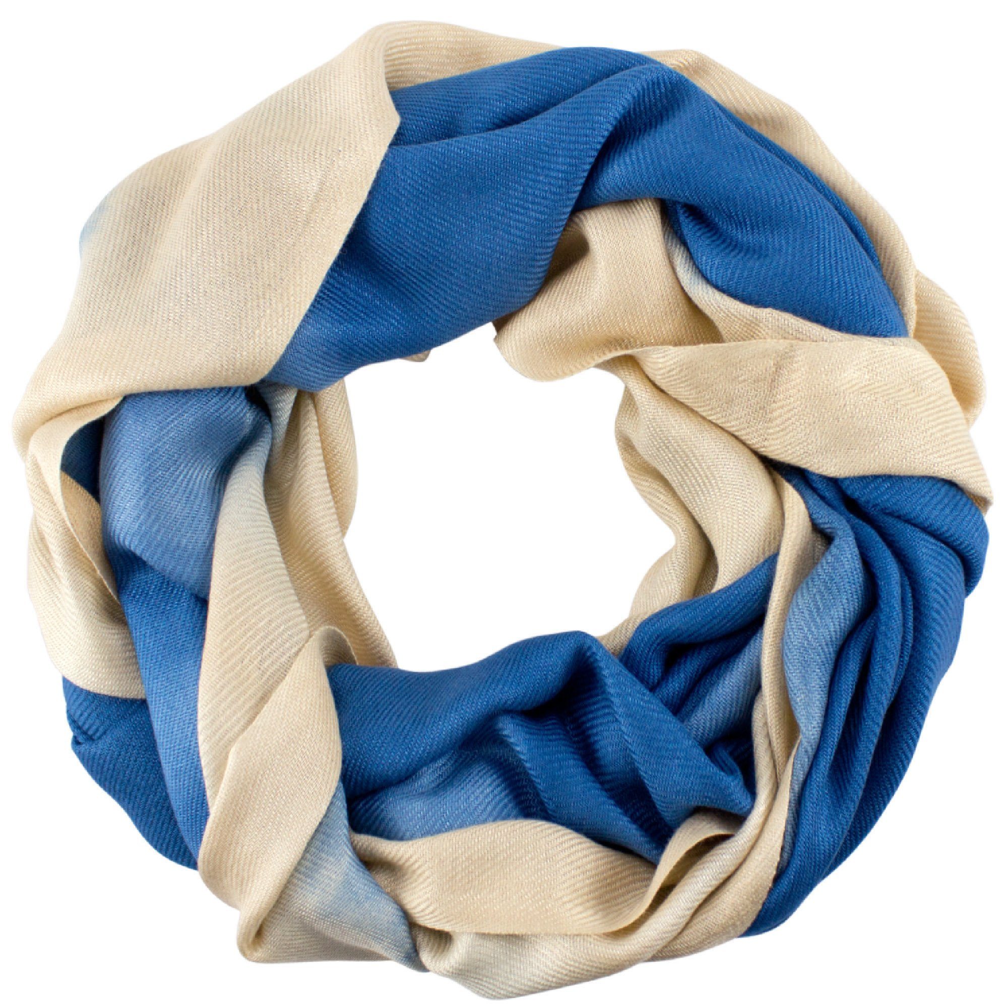 Sunsa Loop Damen Loopschal / Loop Tuch. Viskose Halstuch. Halstuch mit Farbverlaus Design Für Winter/ Herbst. Scarf als Geschenkideen für Frauen. Farbverlauf