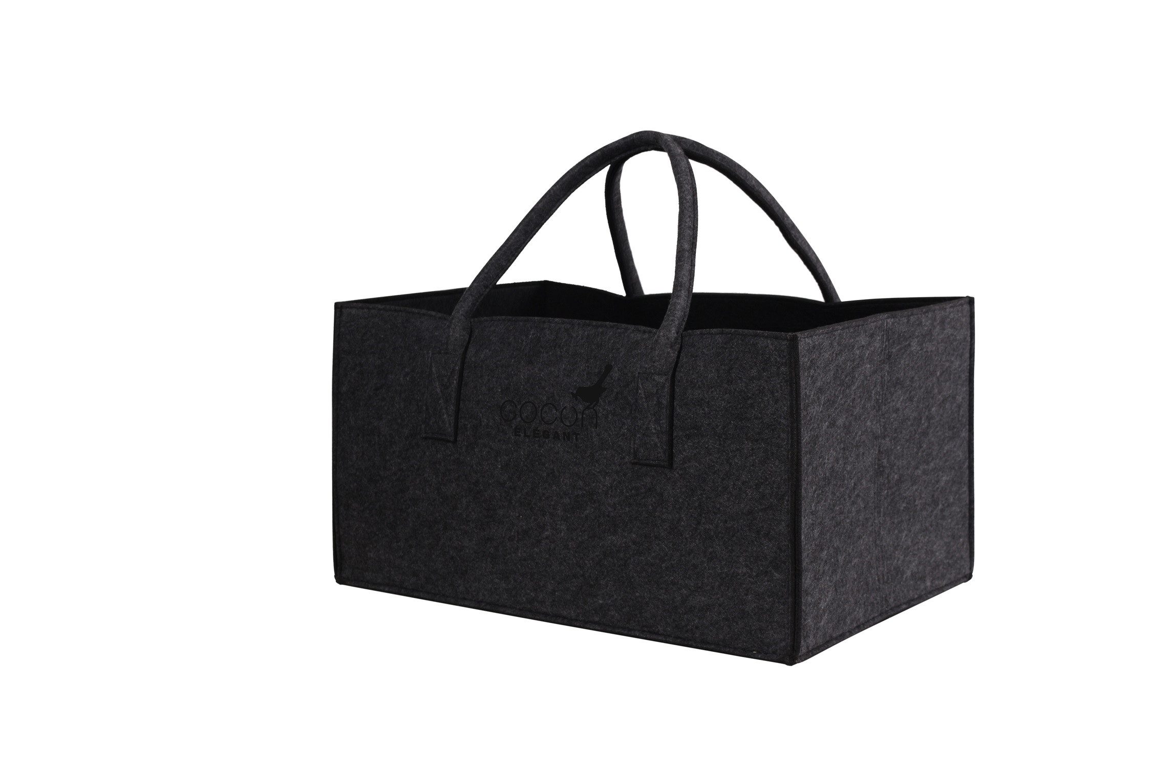 Cocon Einkaufsshopper Filztasche Kaminholztasche Spielzeugaufbewahrung 5 mm dicke Filze, für Einkaufs Kamin Holz Zeitungsholz Spielzeug