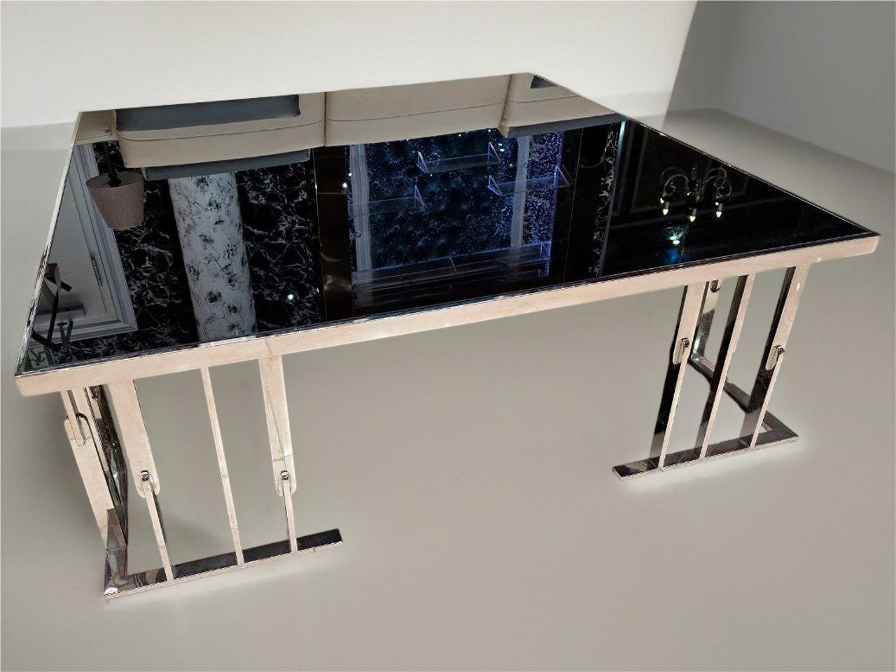 Xlmoebel Couchtisch Moderner Couchtisch Glas Luxus Designer Stil Wohnzimmermöbel Sofort (1-St), Hergestellt in Europa