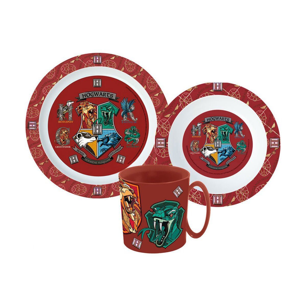 Harry Potter Kindergeschirr-Set Harry Potter School Shields Geschirrset 350ml