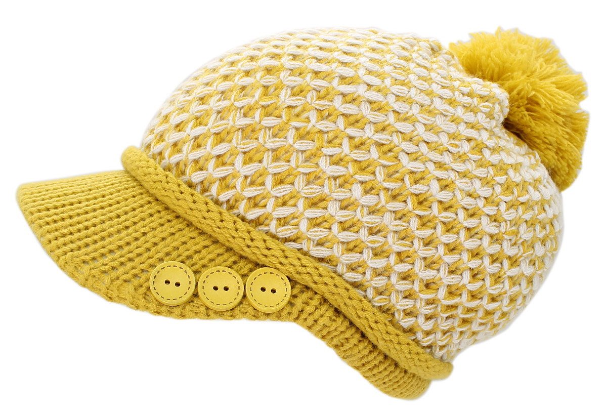 dy_mode Schirmmütze Damen Strickmütze Bunt Gestrickte günstig online kaufen