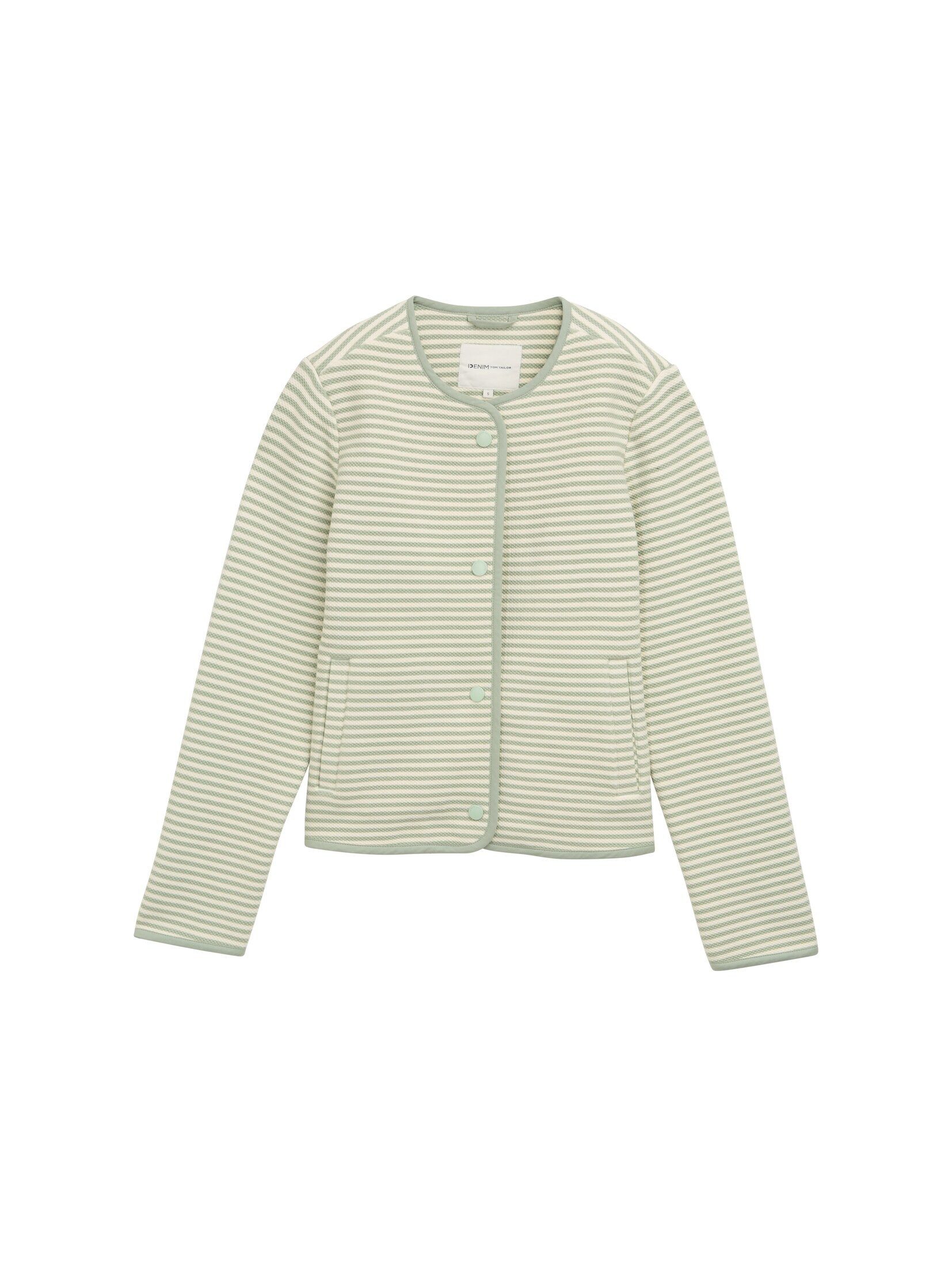 TOM TAILOR Denim Jackenblazer Blazer Jacke mit Streifenmuster günstig online kaufen