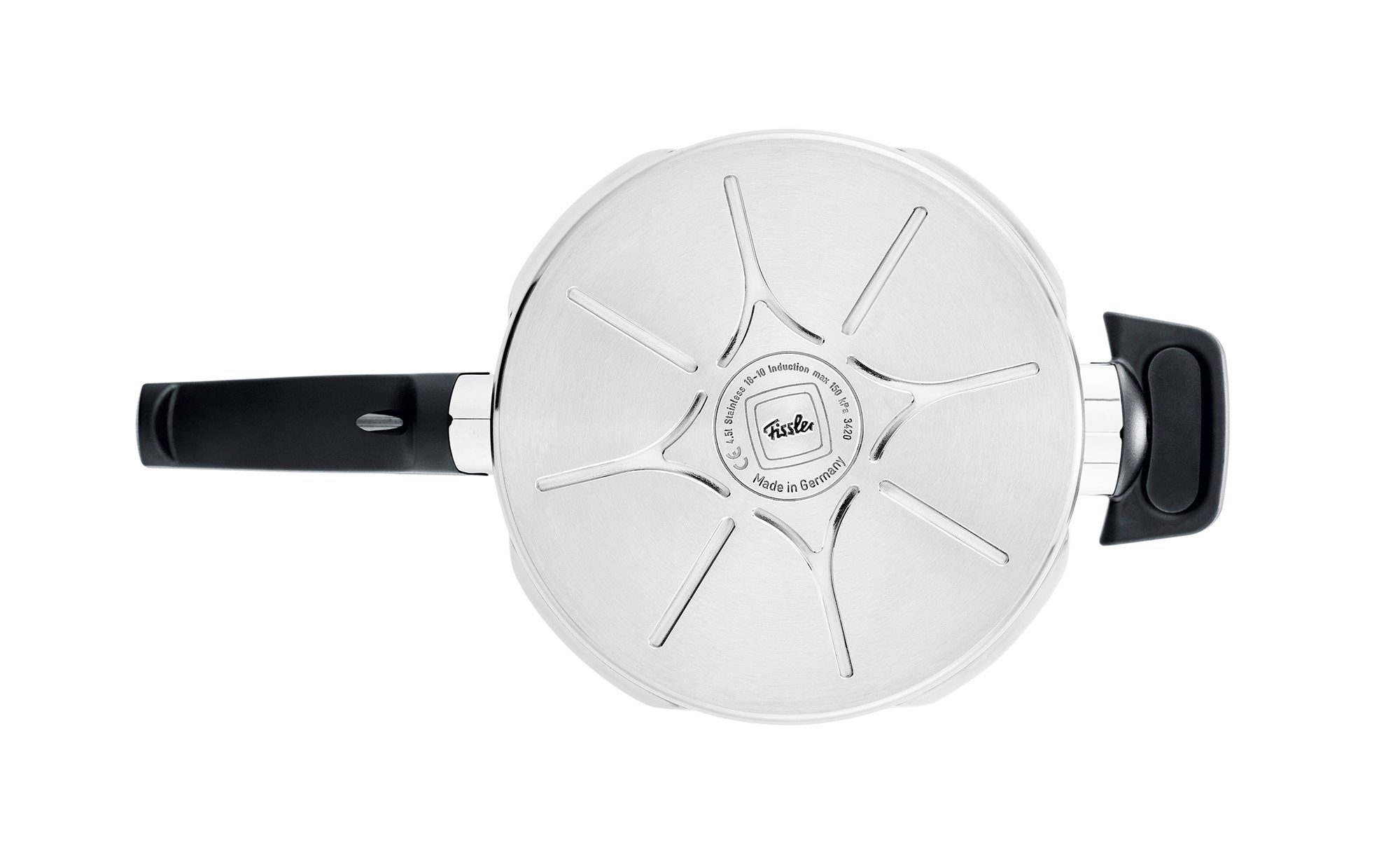 Fissler Schnellkochtopf Fissler Vitavit® premium Schnellkochtopf-Set, 5-teilig, Edelstahl 18/10 (5-tlg), Verriegelungsanzeige, Einstellbares Abdampfen, Einstellbare Kochstufen