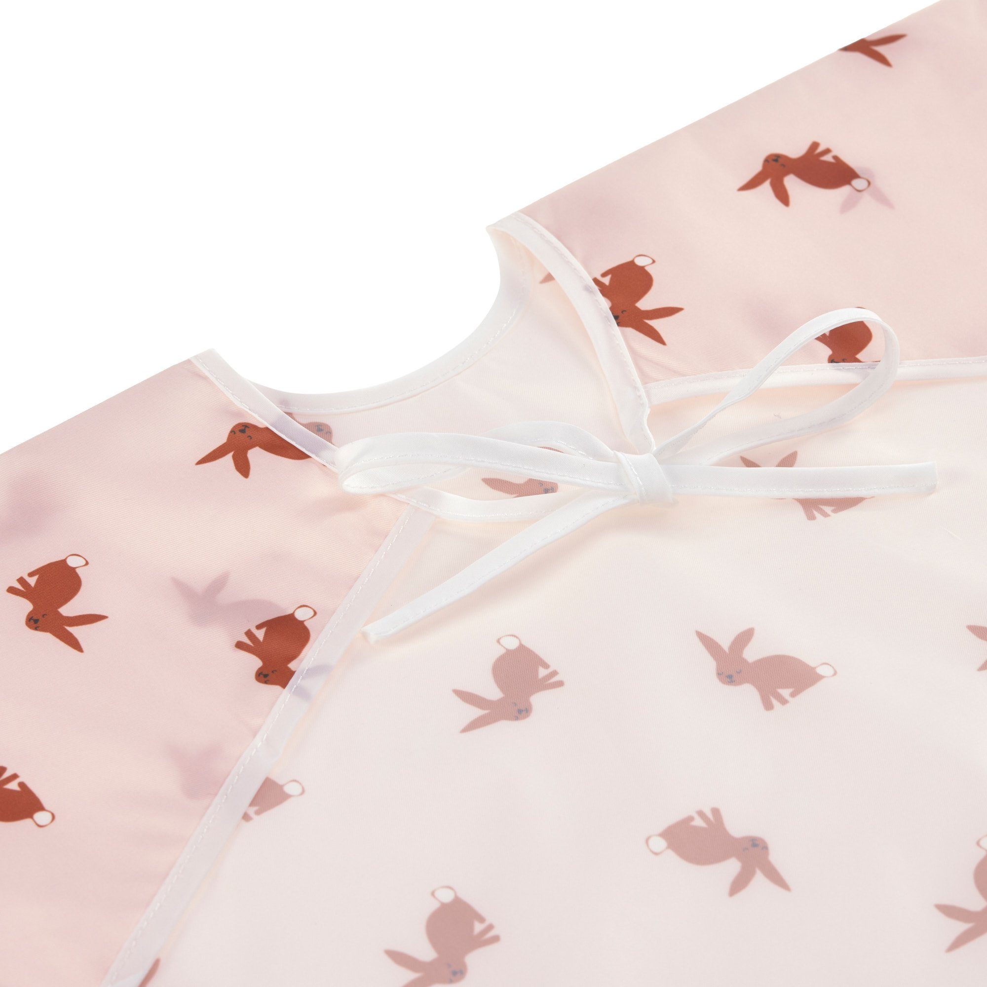 LÄSSIG Lätzchen Little Forest, Hase, (Set, 2-St), langärmelig, mit integriertem Auffangschutz; PETA-approved vegan