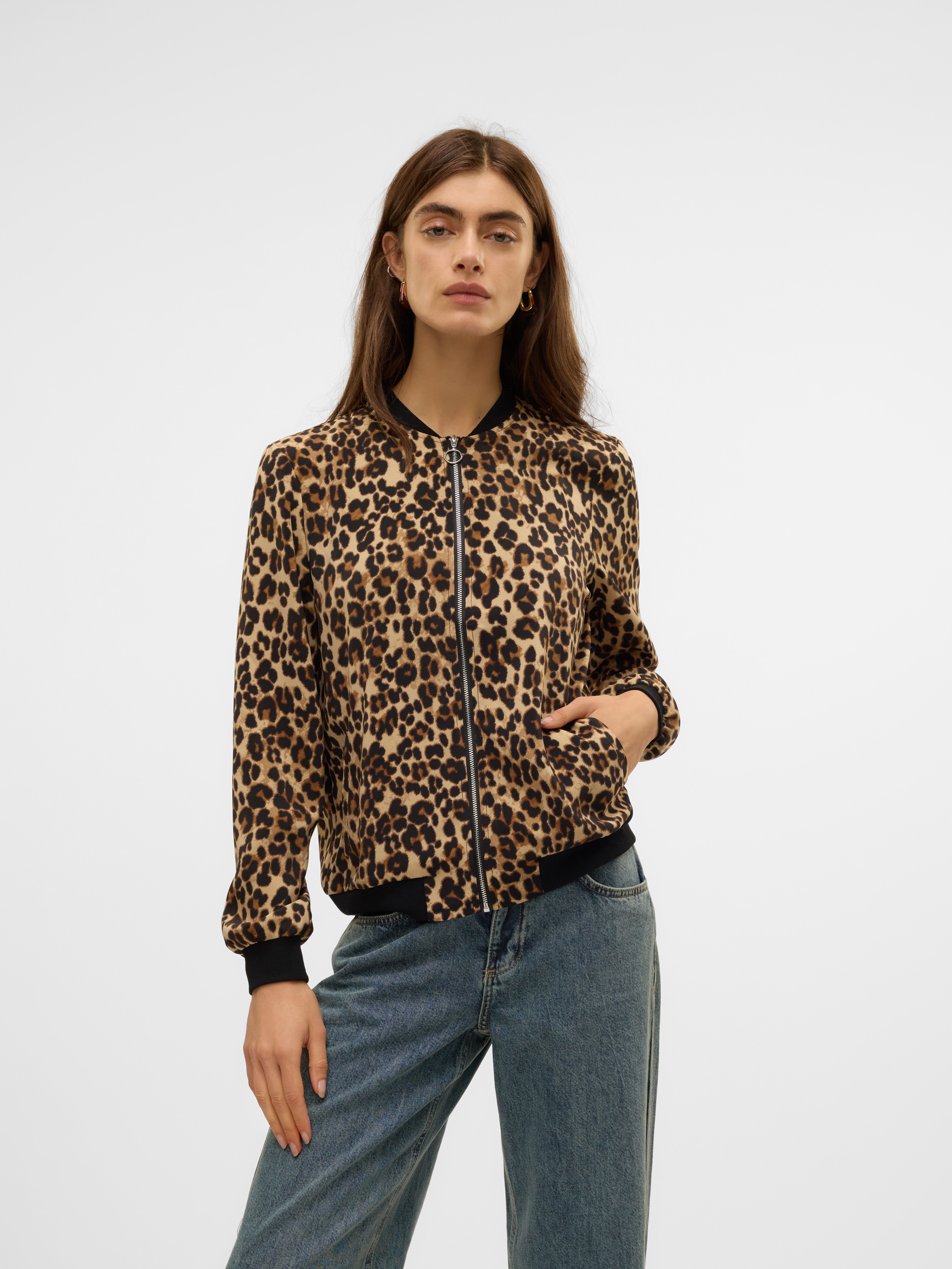 Vero Moda Blouson VMCOCO L/S BOMBER AOP WVN NOOS Materialmix günstig online kaufen