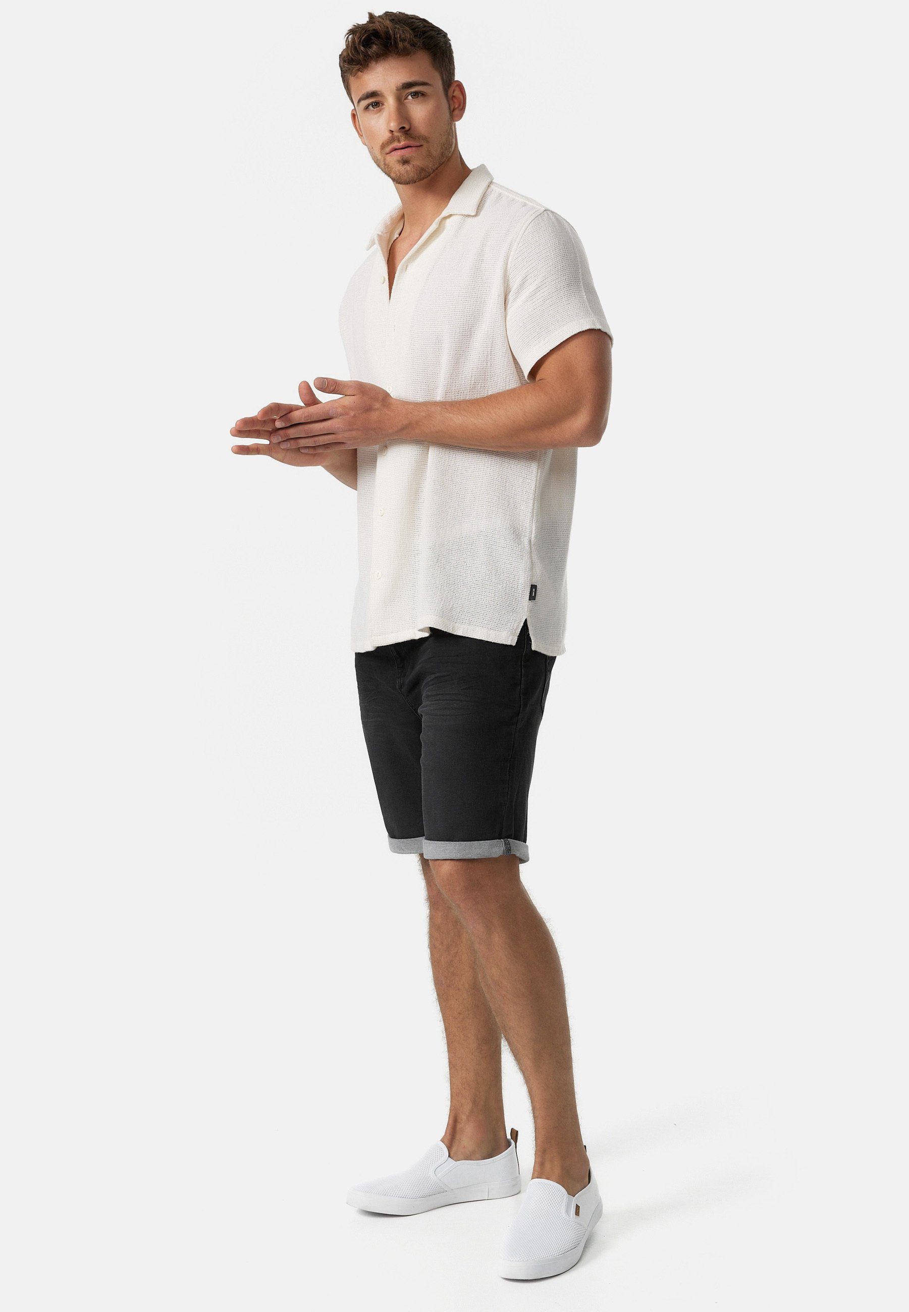 Indicode Jeansshorts Herren Lonar Jeans Shorts Herrenshorts Moderne und luftig leichte Herren Jeans-Shorts