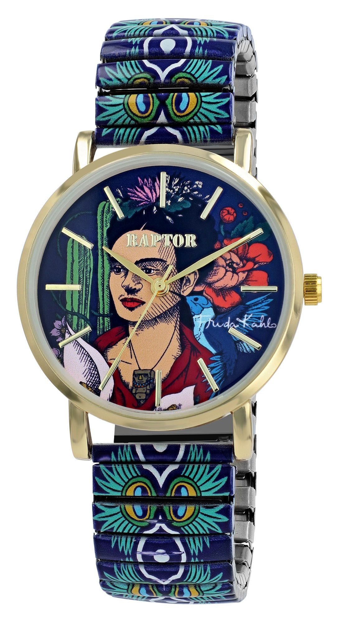 Raptor Quarzuhr Frida Kahlo Edition mit Edelstahlzugband, 3 ATM, inkl. günstig online kaufen