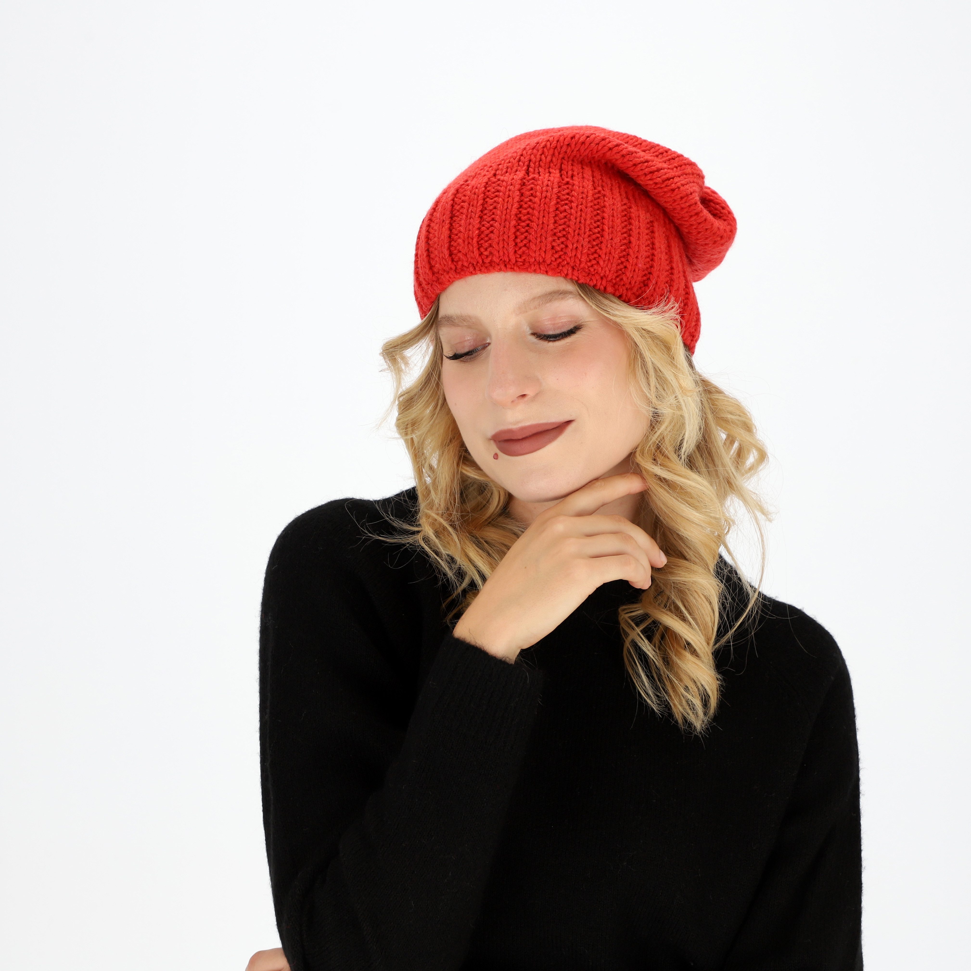 halsüberkopf Accessoires Strickmütze Beanie mit Rippe günstig online kaufen