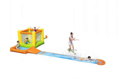 BESTWAY Hüpfburg Wasserpark 53343 mit Dauergebläse "Splash & Dash" 662 x 300 x 150 cm