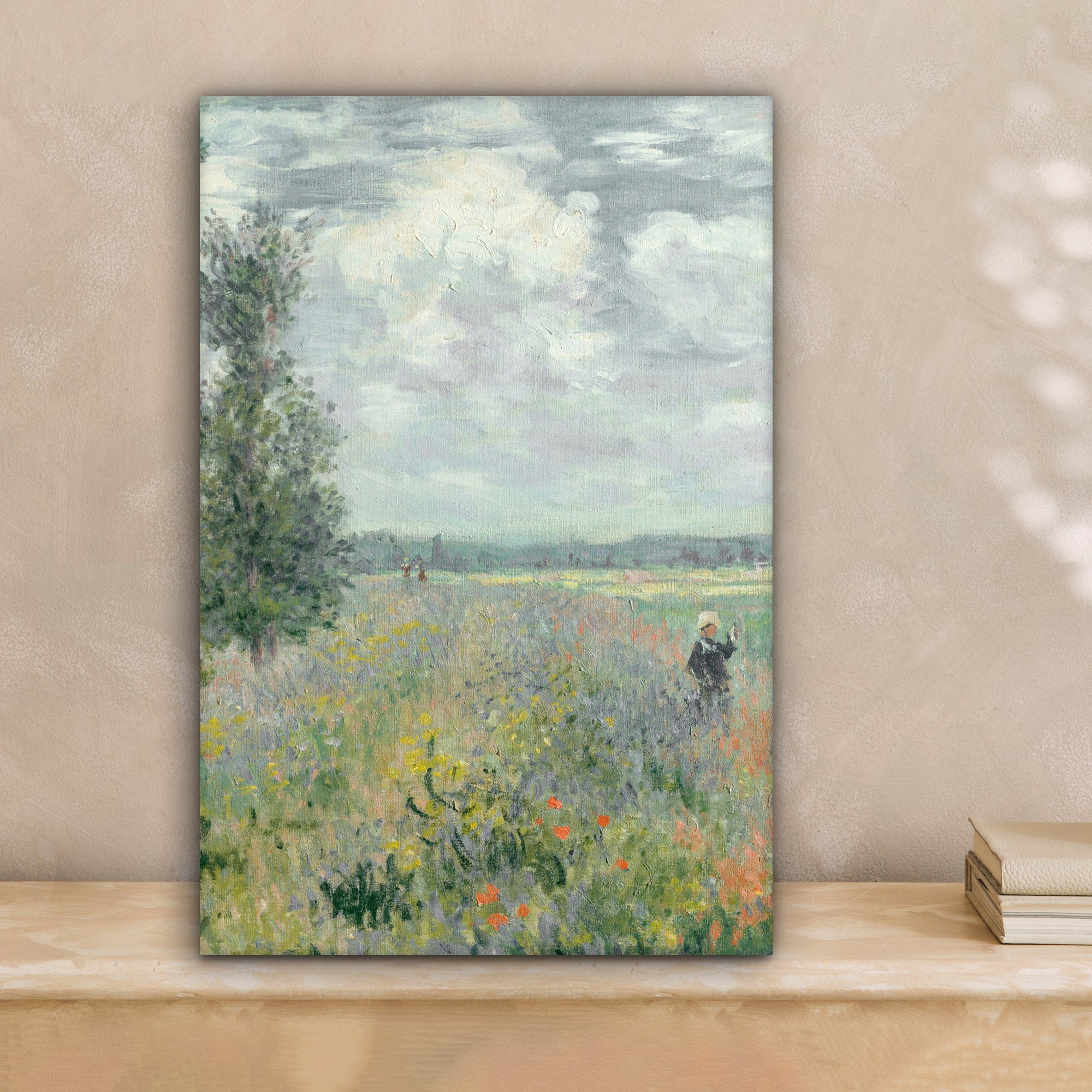 OneMillionCanvasses® Leinwandbild Claude Money - Mohnfelder - Kunst - Alte günstig online kaufen