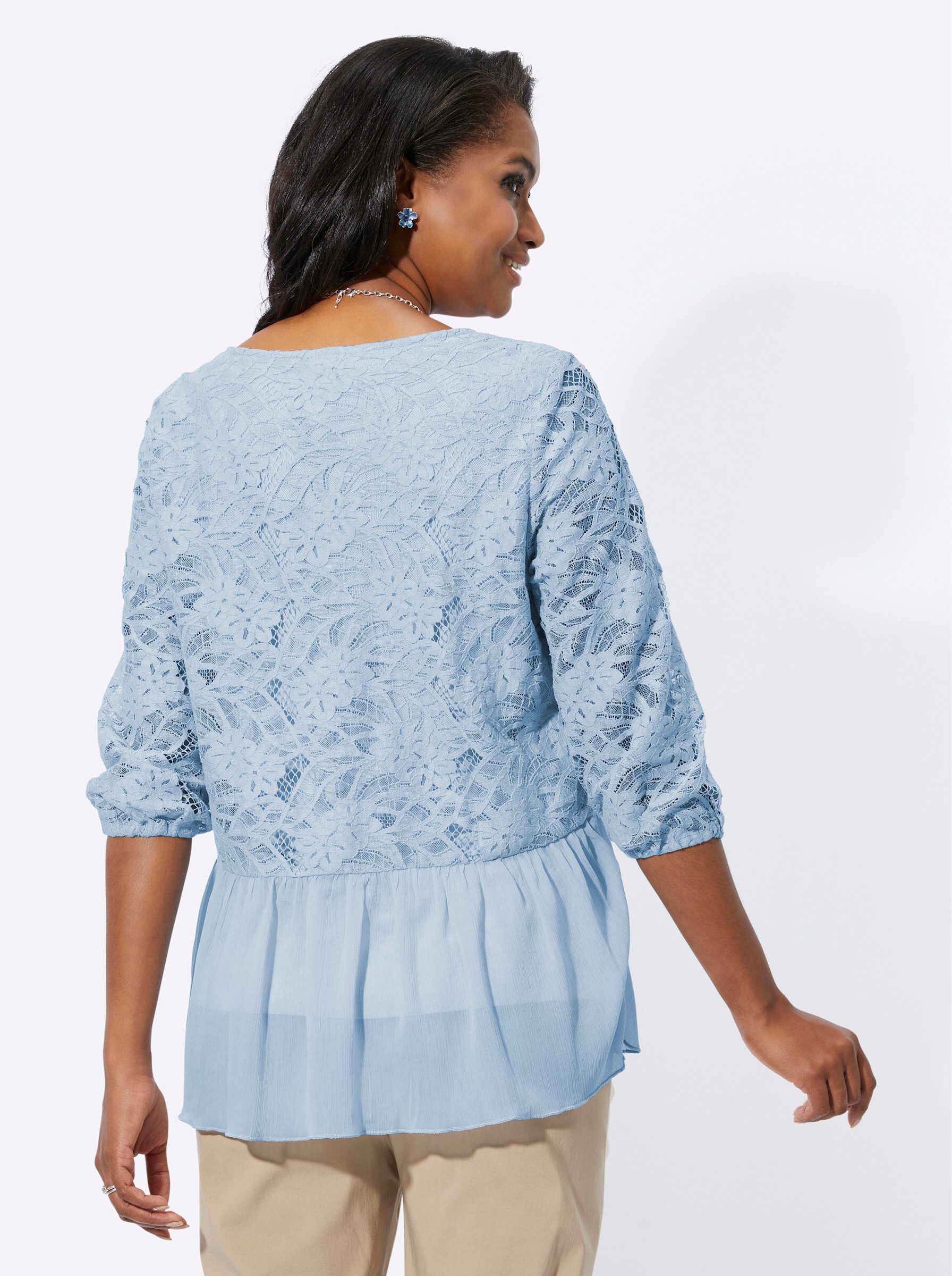 Witt Klassische Bluse Spitzen-Bluse 3/4-Arm günstig online kaufen