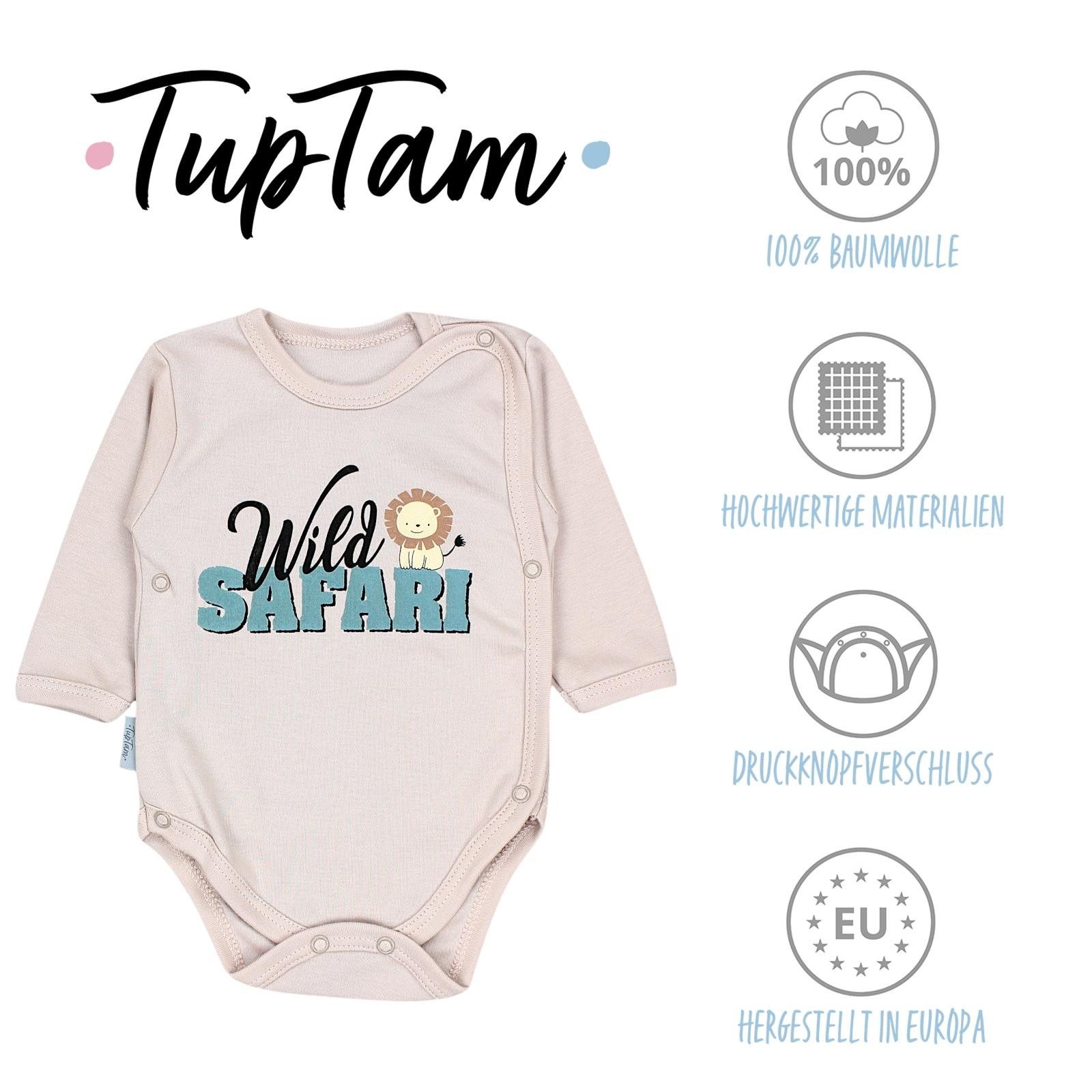 TupTam Langarmwickelbody TupTam Baby Langarm Wickelbody Mädchen Body Jungen im 5er Set