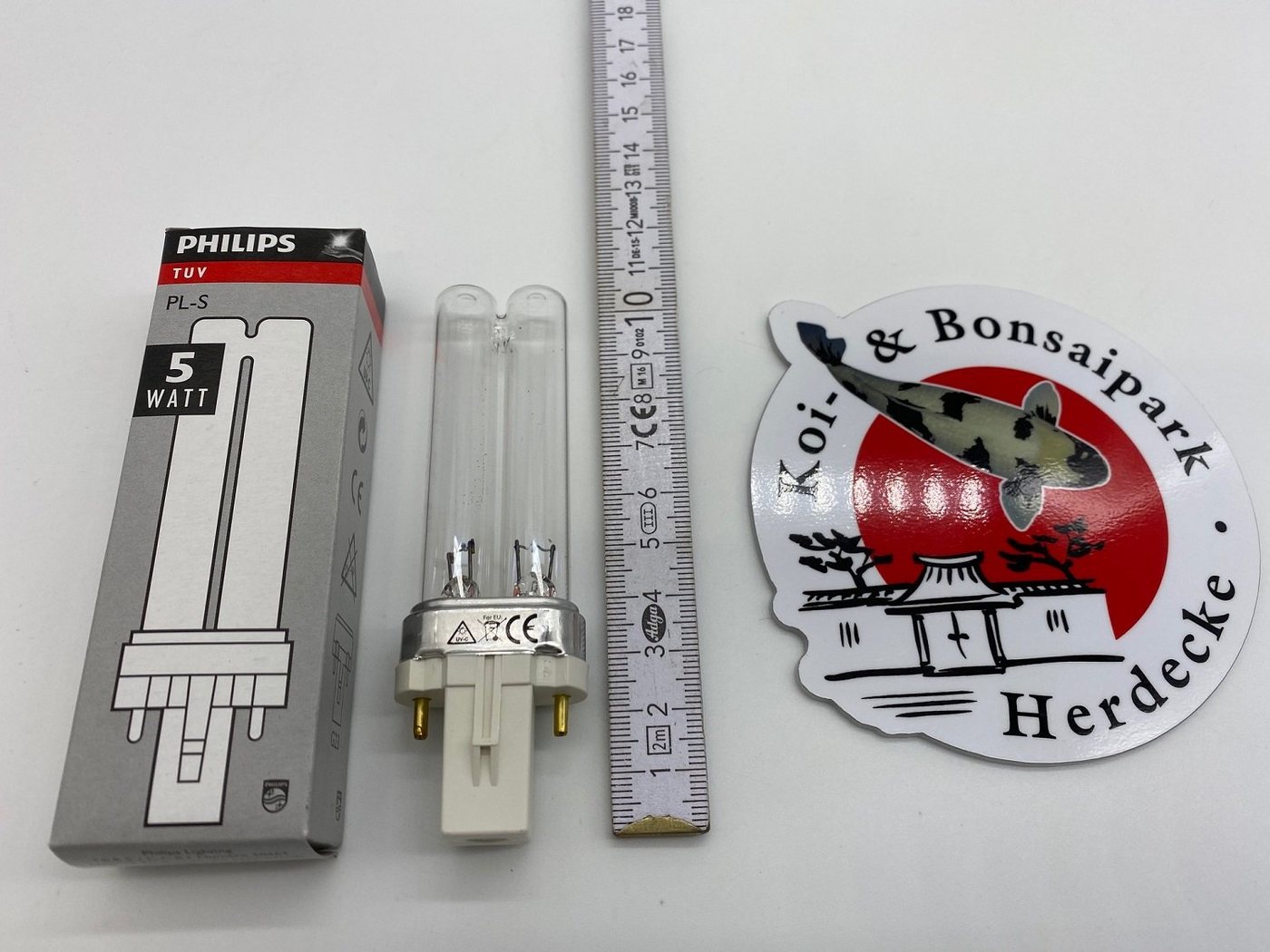 Thumbnail - Philips UVC-Leuchtmittel Philips UVC Ersatzlampe PL-S 5 Watt 10,cm G23 fuer-Oase-Btron-Vitronic, PL-S, Packung