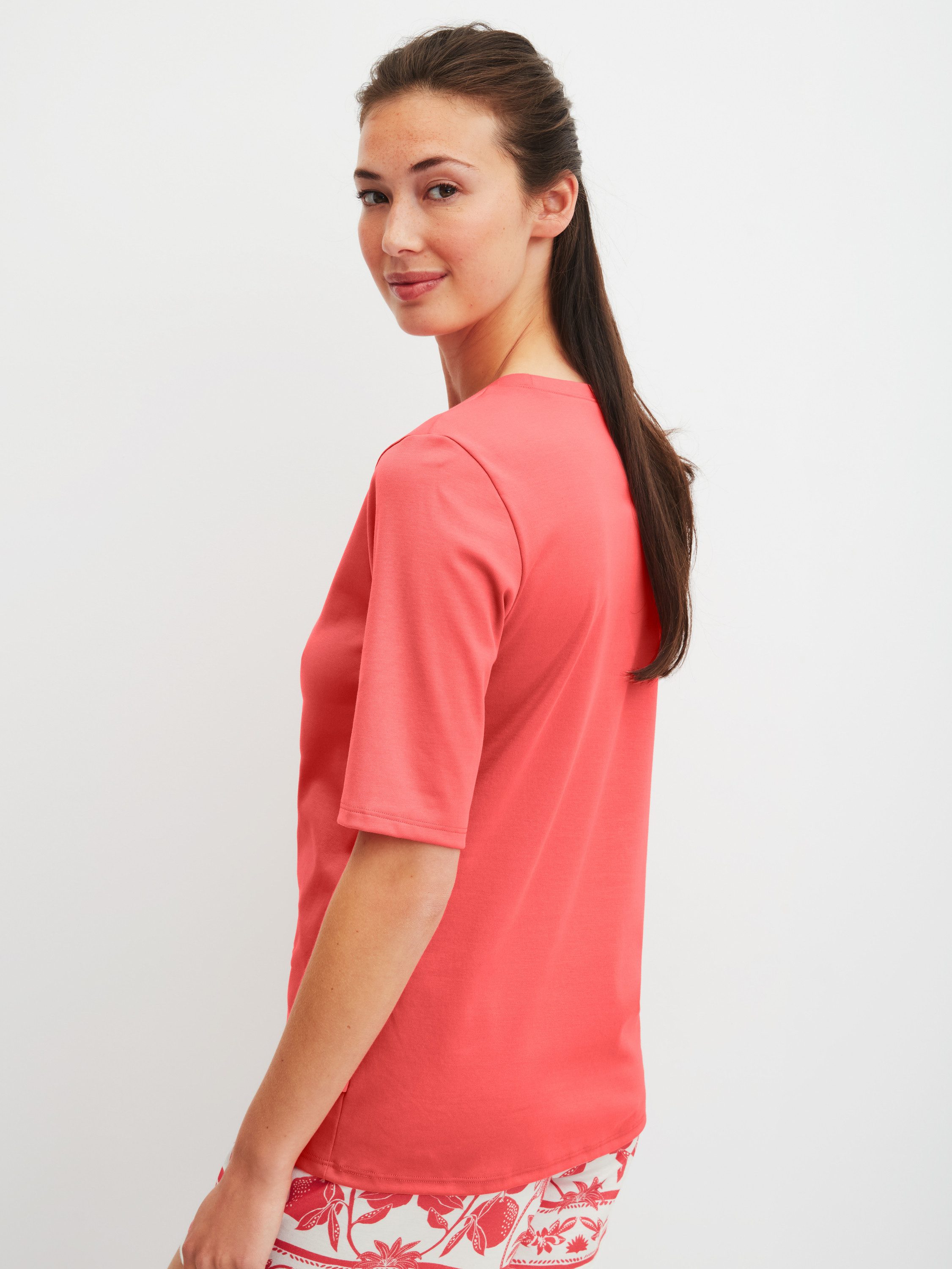 CALIDA Kurzarmshirt Favourites Sleep Damen (1-tlg) aus Baumwolle, weich und pflegeleicht, lockere Passform