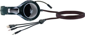 Schwaiger GH50 Gaming-Headset (Einstellbarer Kopfbügel mit wechselnder LED Beleuchtung)