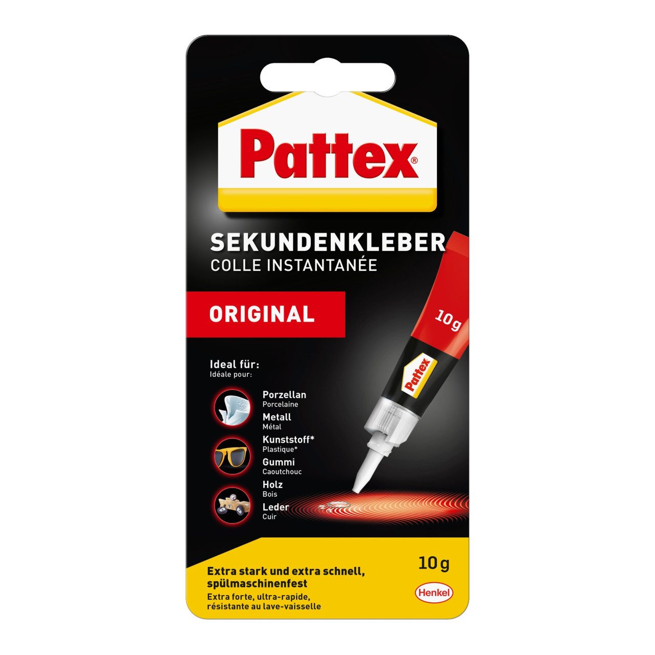 Pattex Ремесленный клей Pattex Sekundenkleber Flüssig 10 g Tube, trocknet