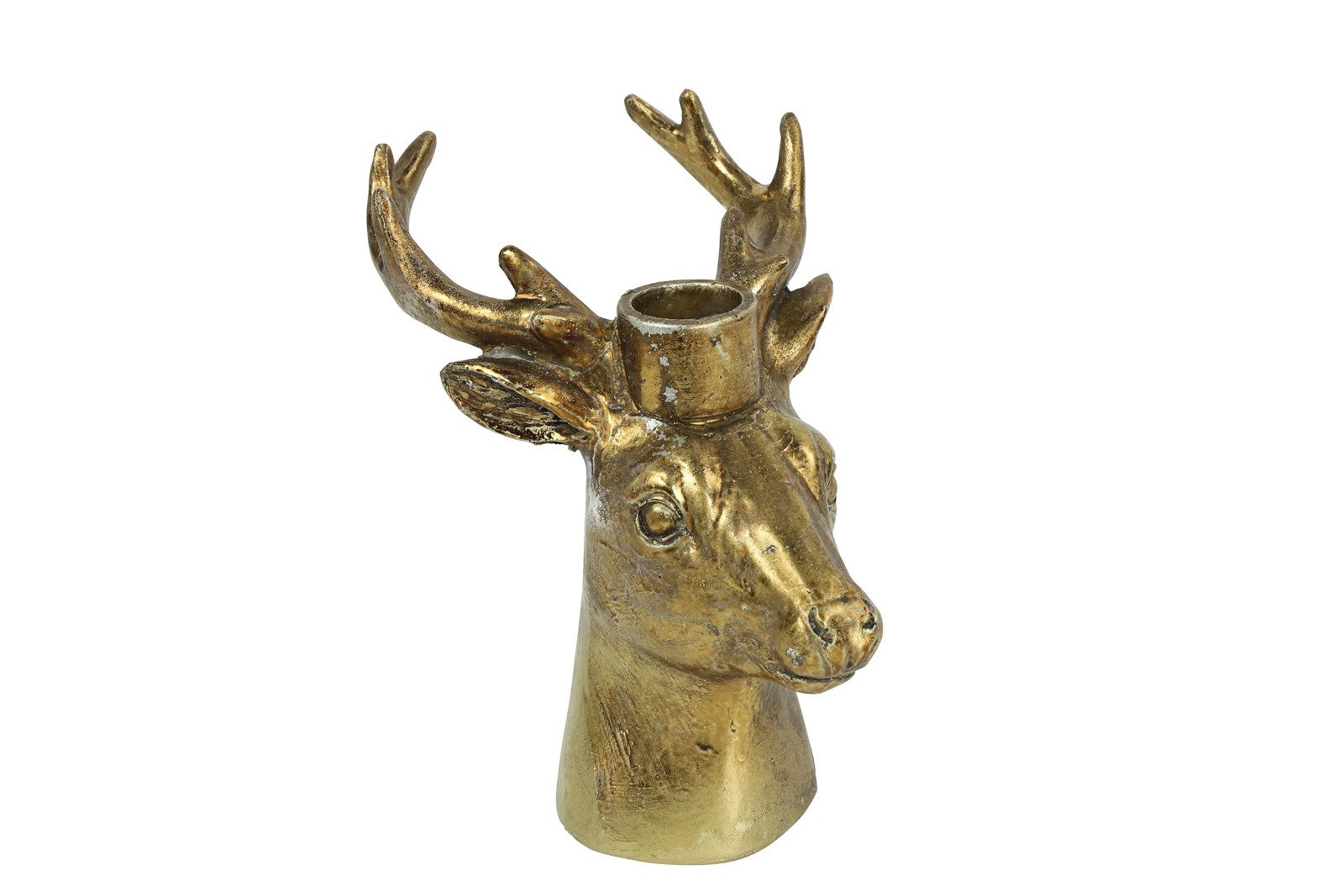Kerzenhalter Kerzenhalter Hirsch Gers M gold 16cm