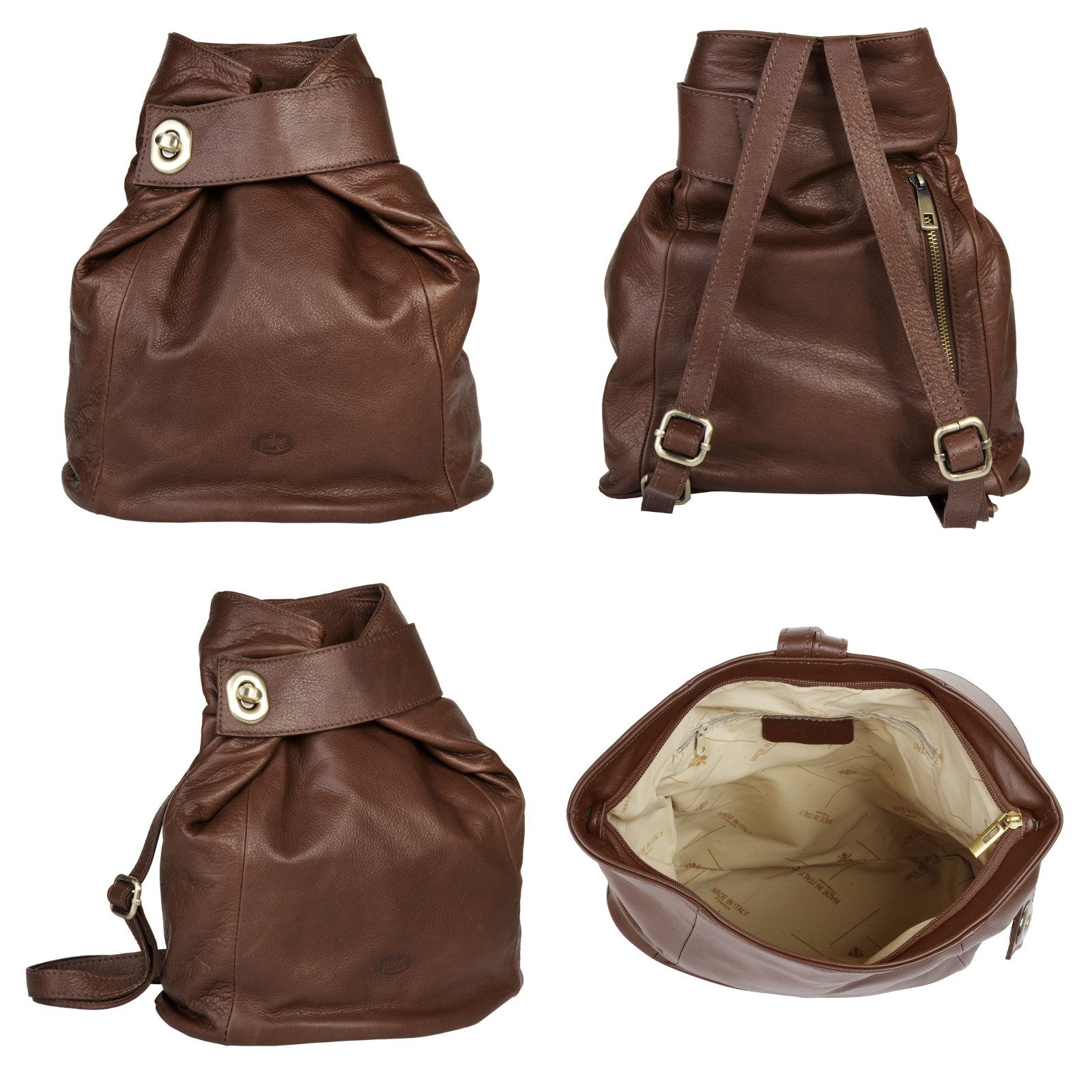 Piké Cityrucksack, echt Leder, Made in günstig online kaufen