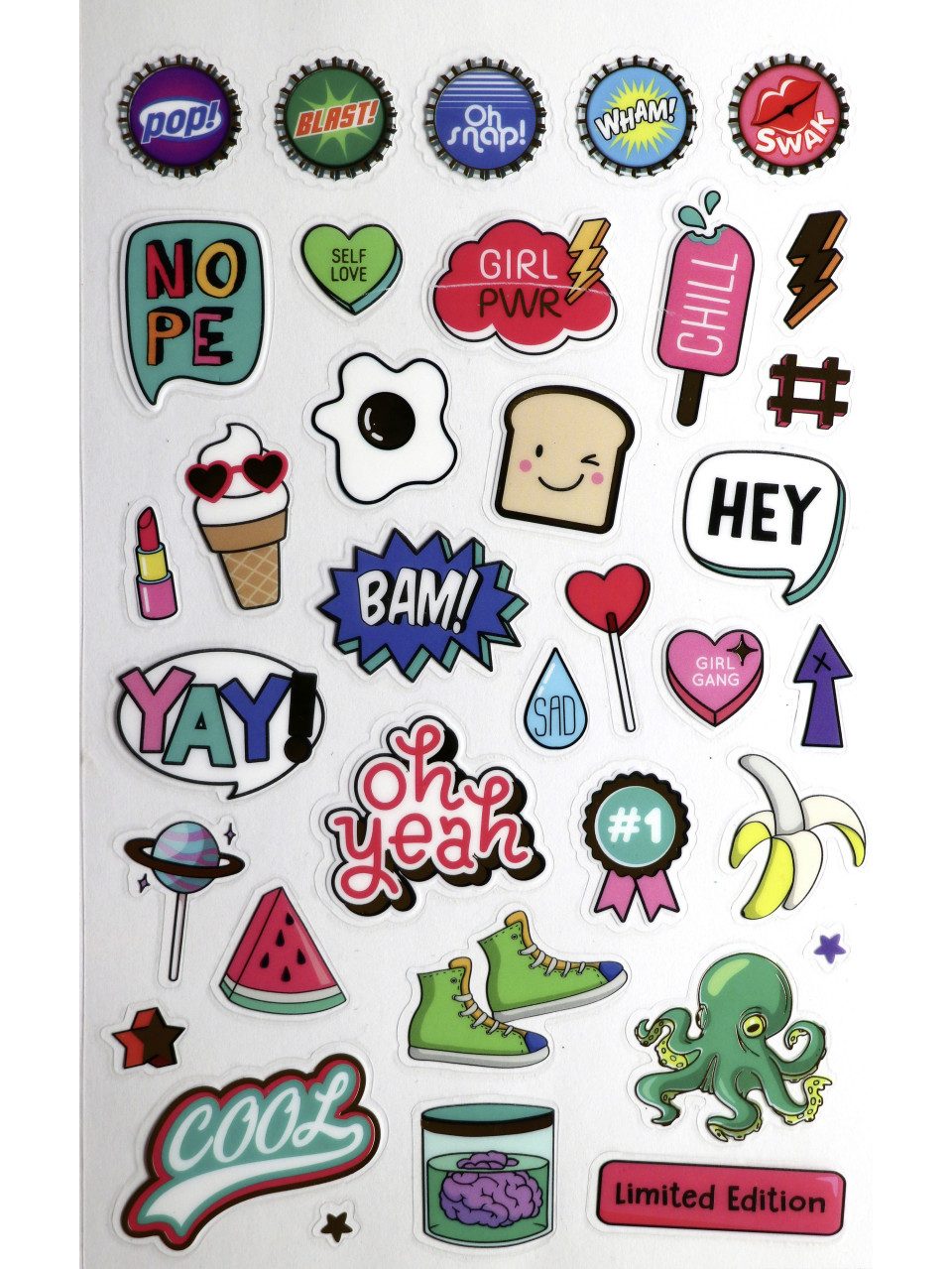 Glorex Stickerbuch Glorex Sticker-Buch Retro Pop Art