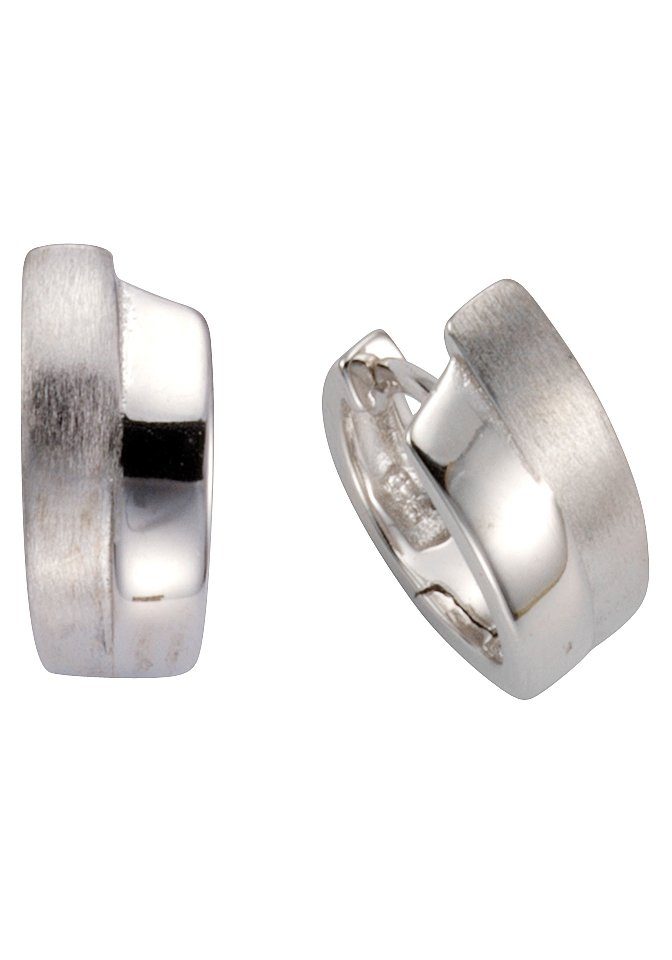 Paar Creolen Schmuck Geschenk Silber 925 Ohrschmuck glänzend