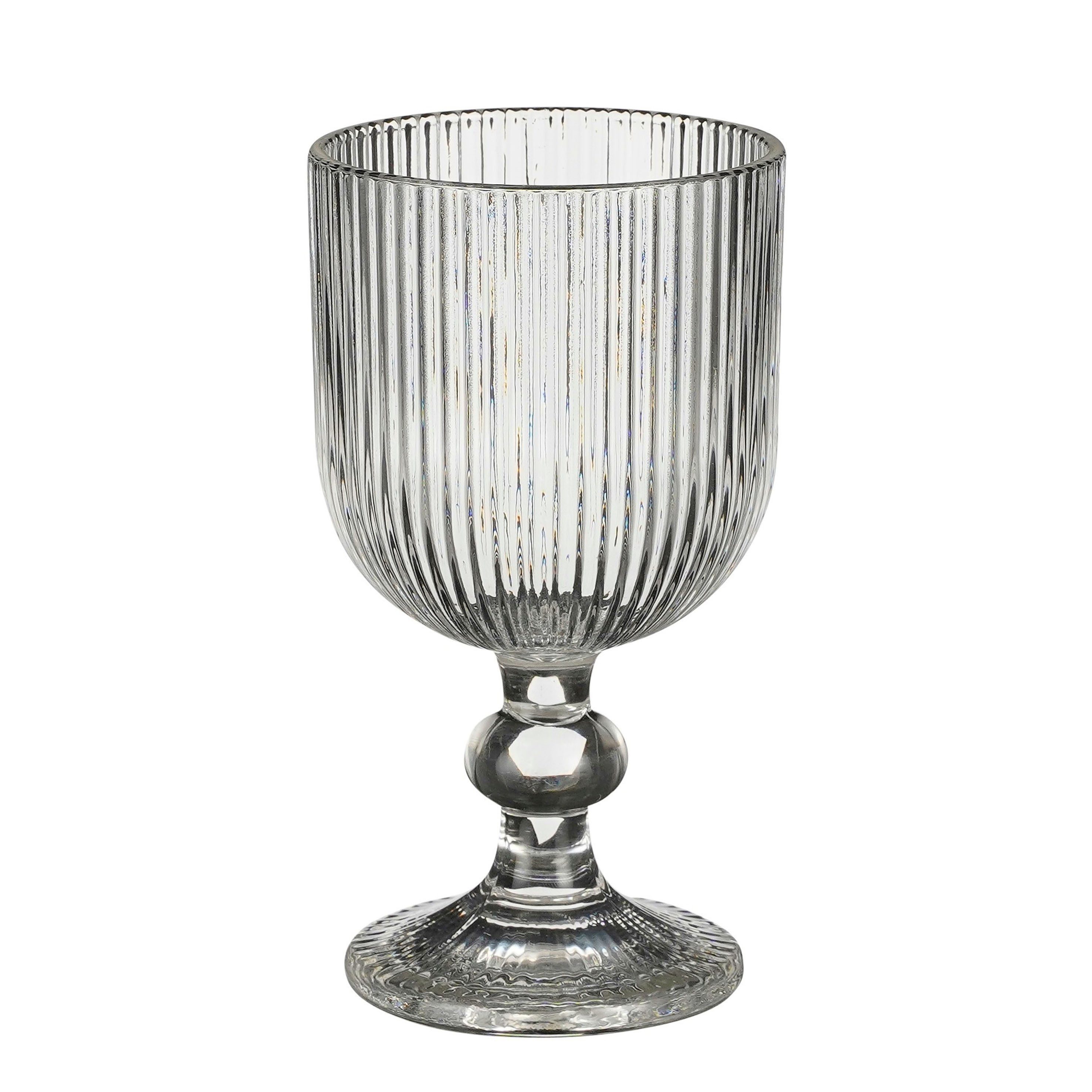 Mica Decorations Merlot Wine Glass - Set of 6 - 250 ml - Glass - Transparent, Glas