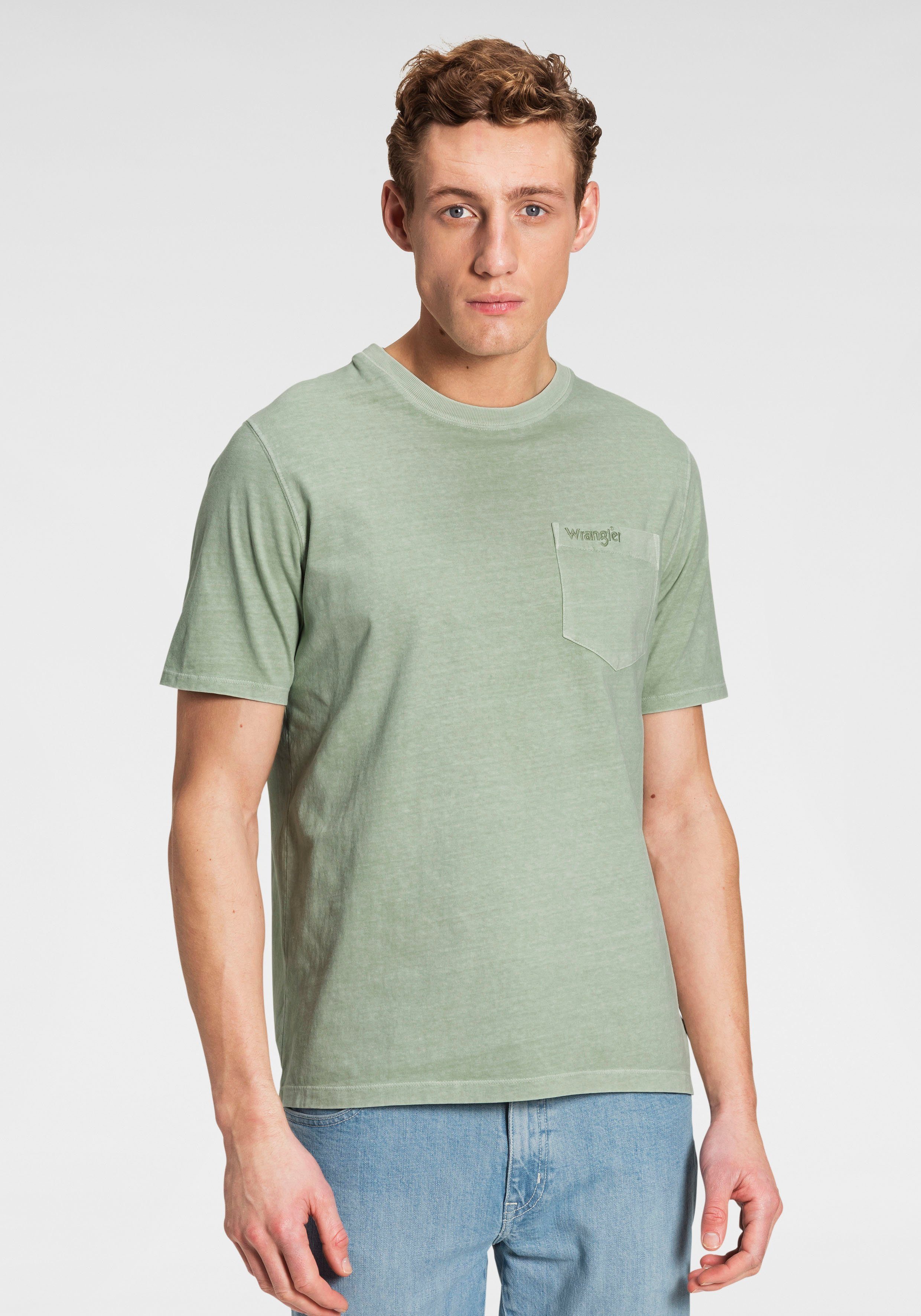 Wrangler T-Shirt Pocket Tee tea leaf