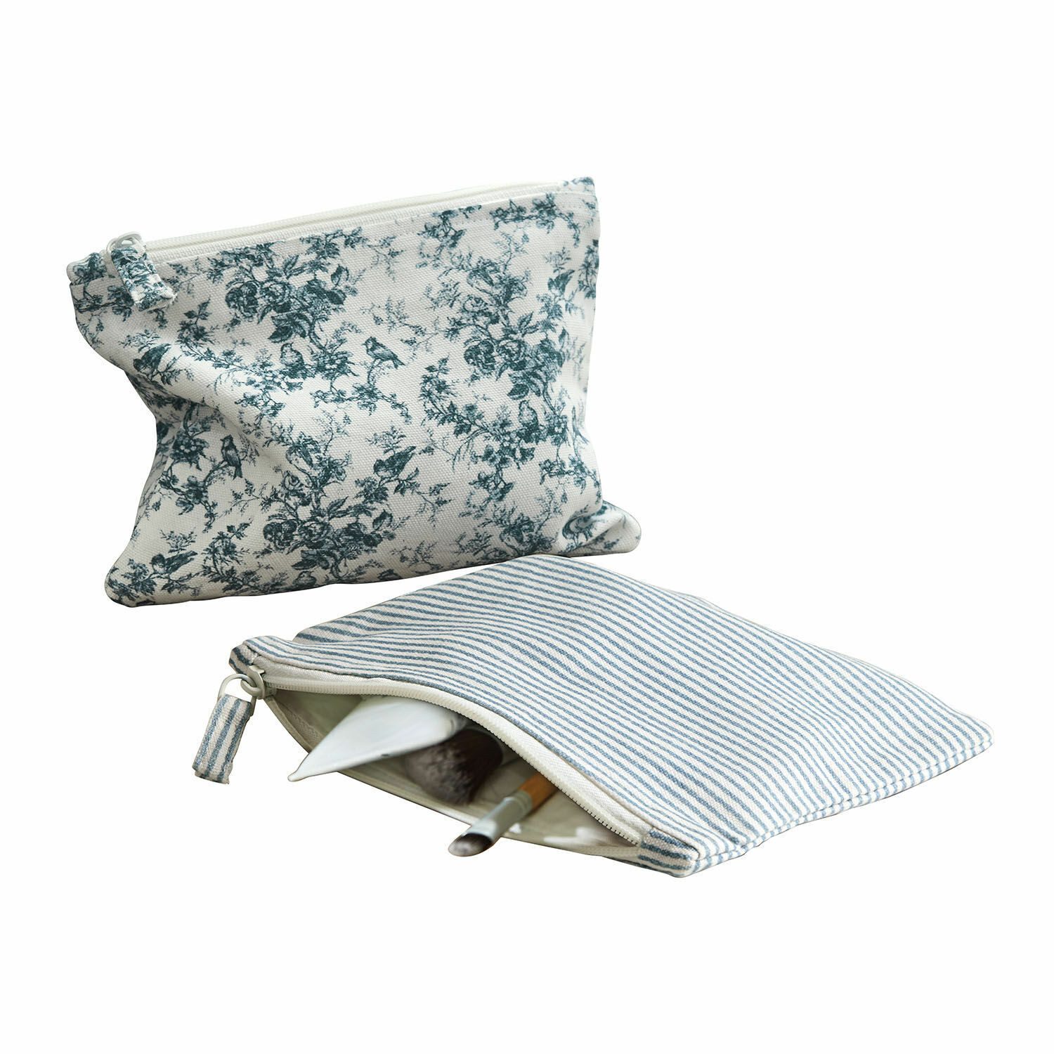 Handtasche Täschchen 2er Set Emilie blau/creme