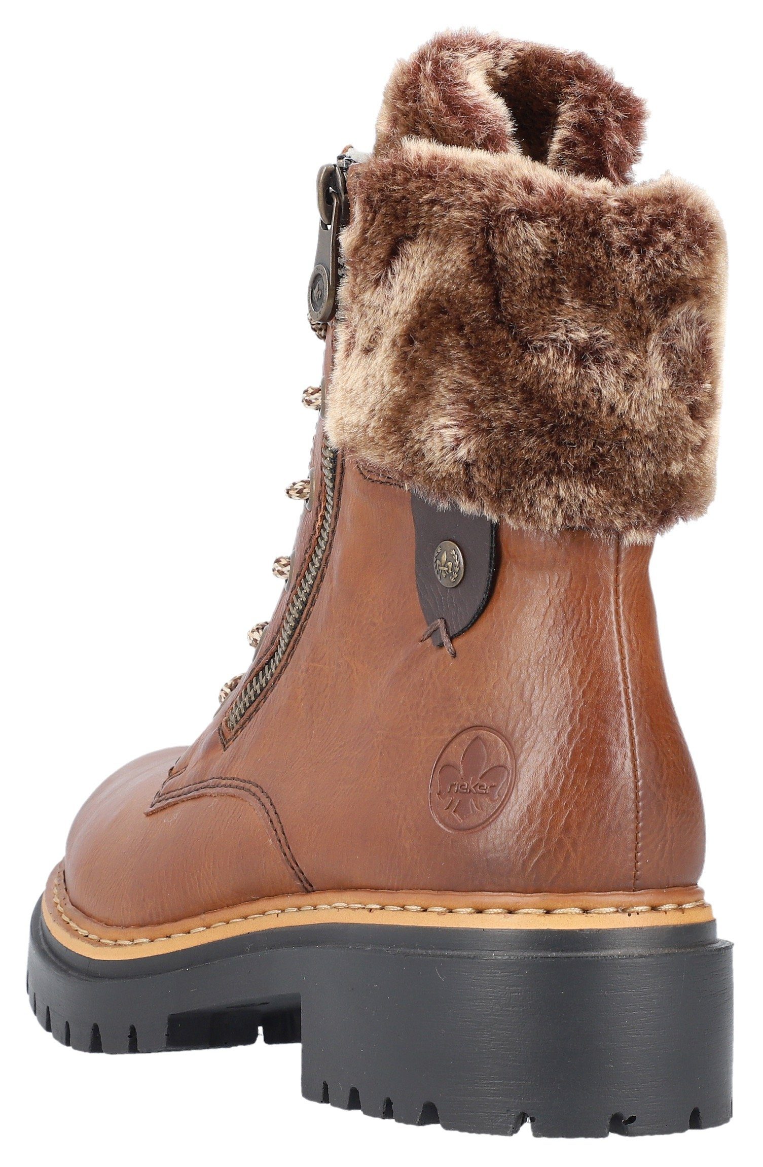 Rieker Winterstiefelette mit Fellimitat am Schaft