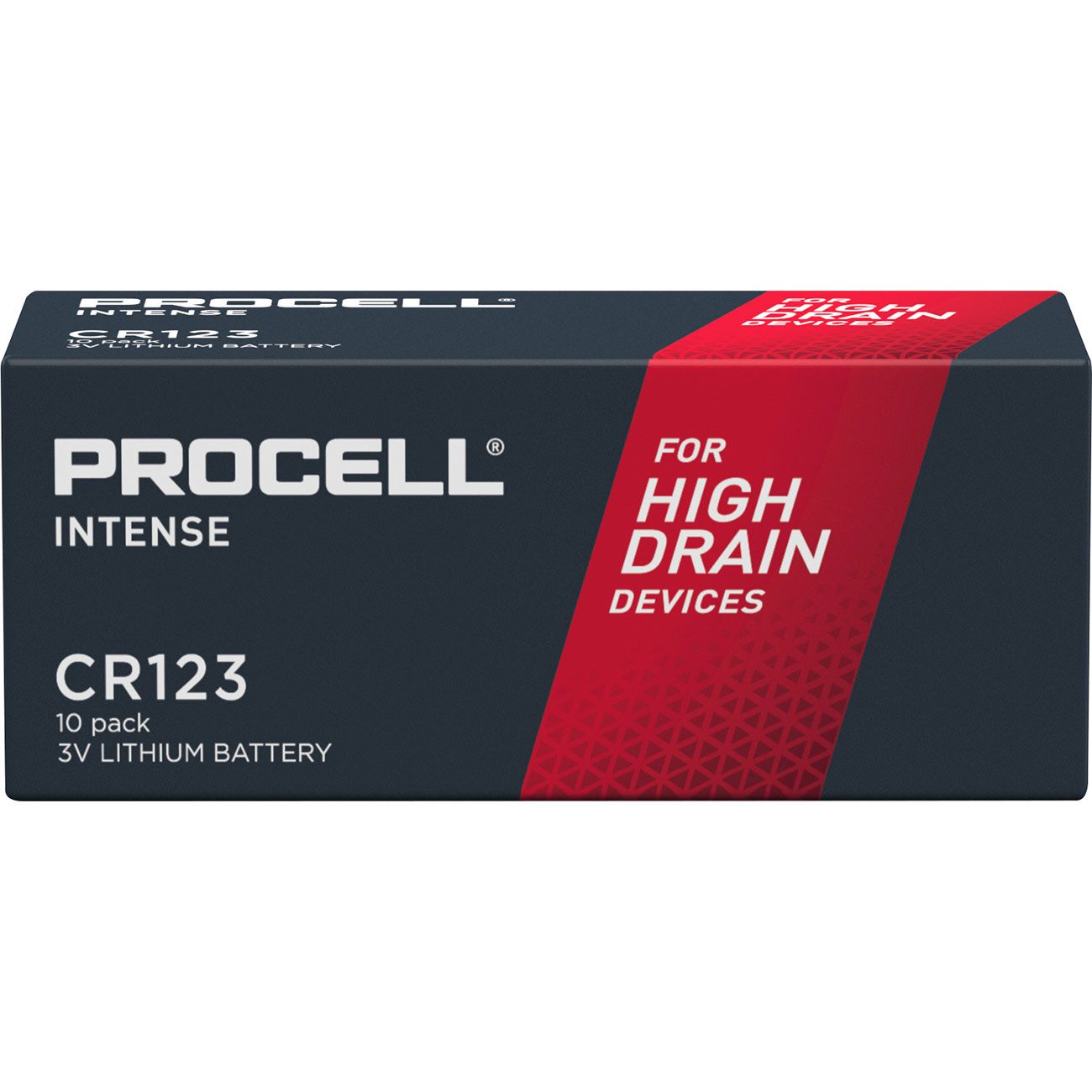Procell 10er-Pack CR123 Batterien 3V Lithium für Kamera, LED & Smart Home Batterie, (10 St), Technologie: Lithium-Mangan