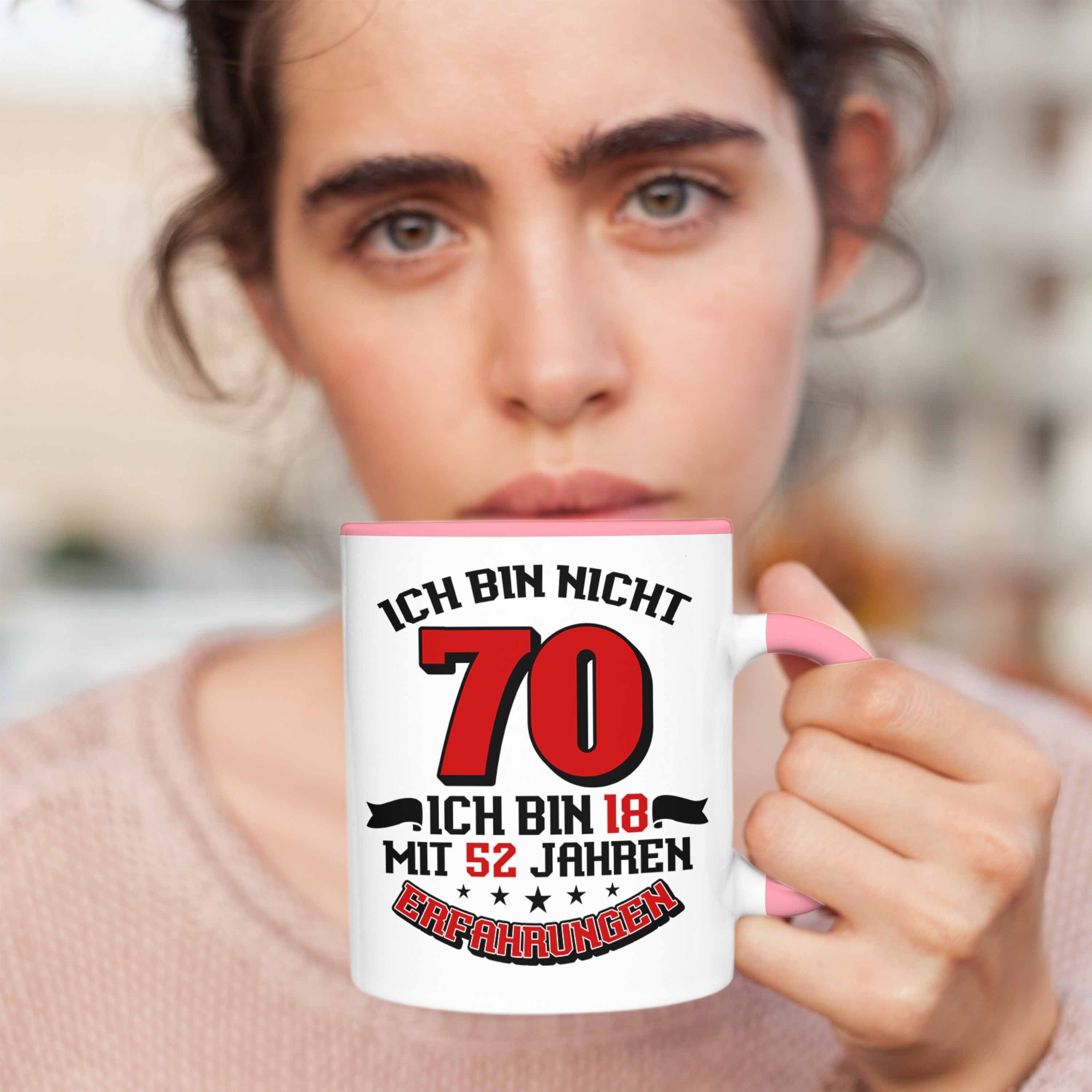 Geburtstag 18 Frauen Geschenkidee Männer 70 Jahre Spruch Tasse Trendation Tasse Rosa 70. für