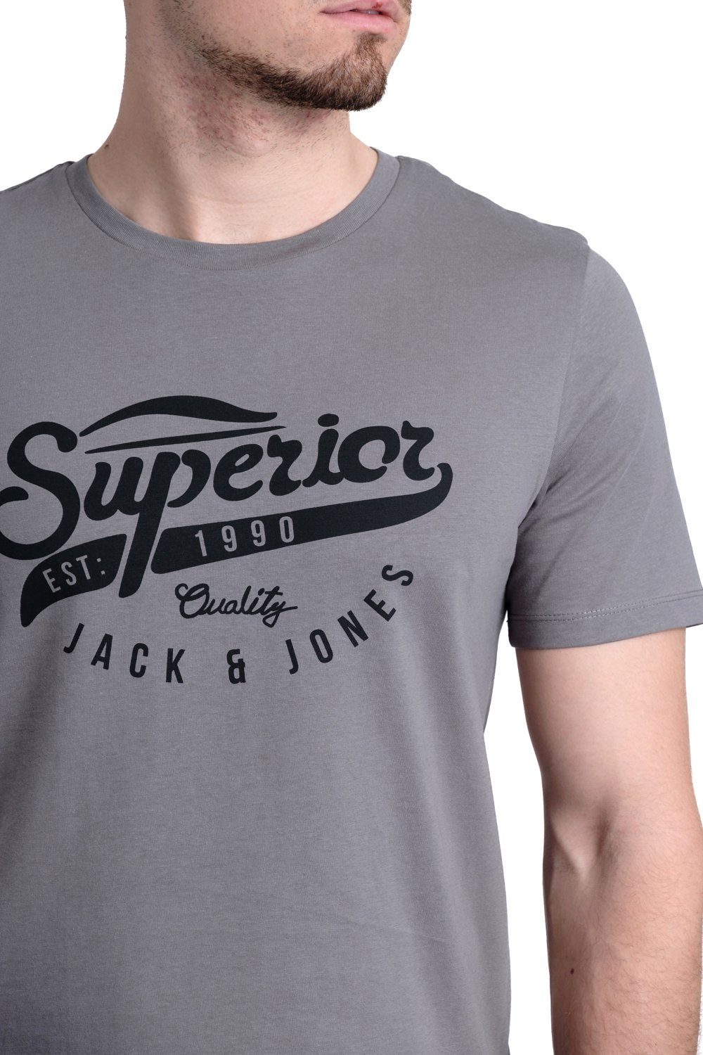 & Baumwolle Jones Jack mit aus T-Shirt Aufdruck Print-Shirt OPT19