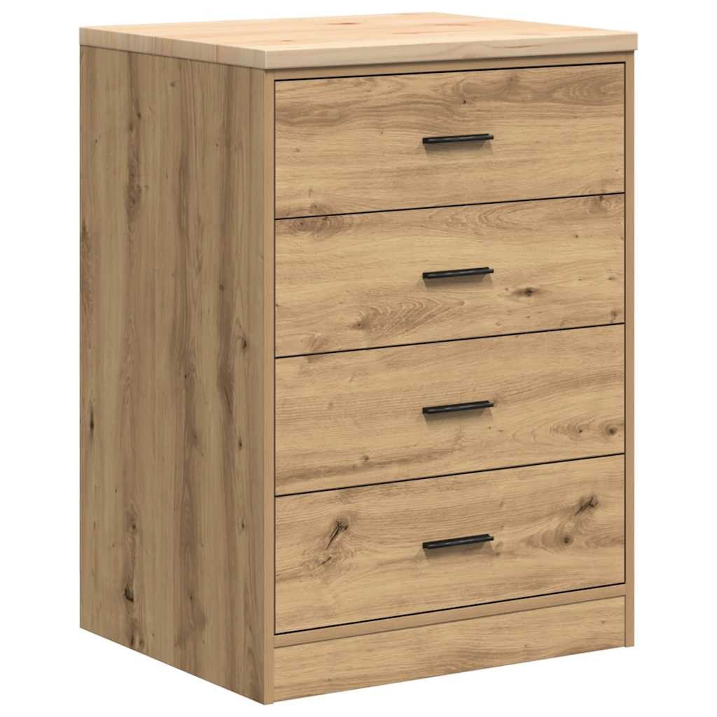 vidaXL Aktenschrank 60 x 51 x 85 cm Garagen-Aufbewahrungsschrank Artisan-Eiche Massivholz