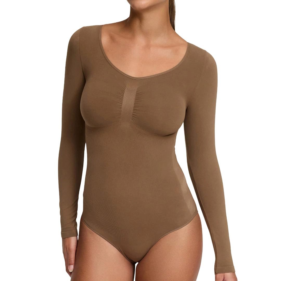 cfab by creamy fabrics Miederbody Bodysuit Sculpting Shapewear Longsleeve m günstig online kaufen