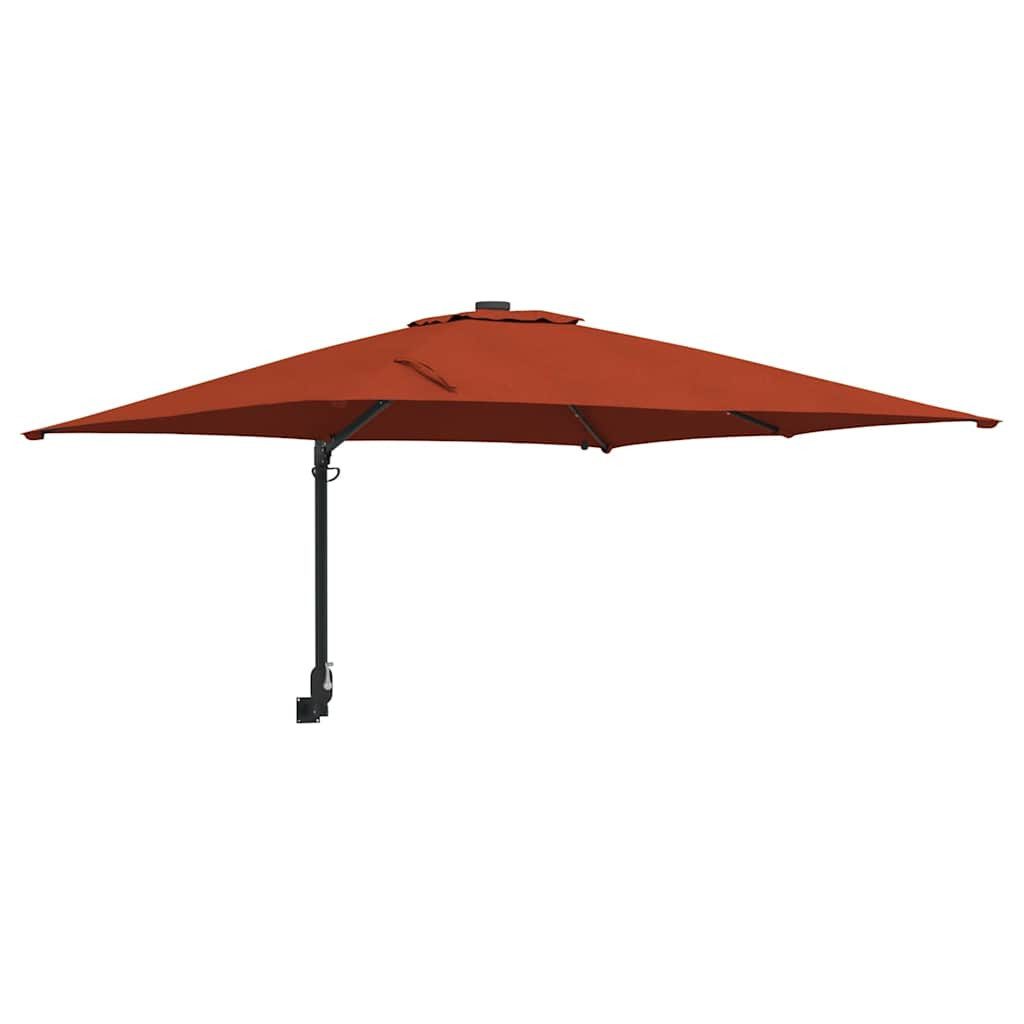 Sonnenschirm Garten-Sonnenschirm Terrakotta 248,5 x 247,5 x 160 cm